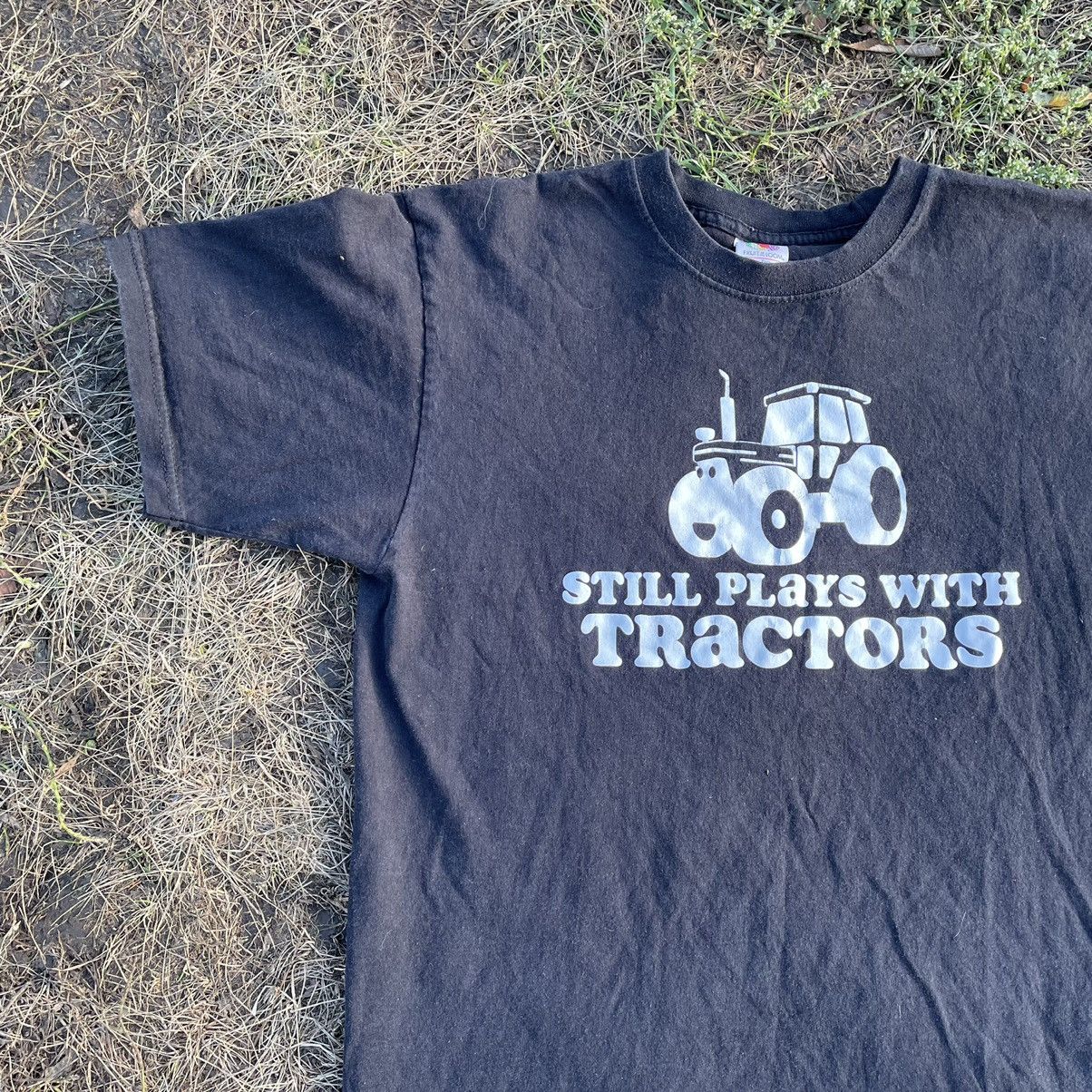 Vintage Vintage Y2K Sun Faded Graphic Tee Tractors Humor Americana L Size US L / EU 52-54 / 3 - 3 Thumbnail