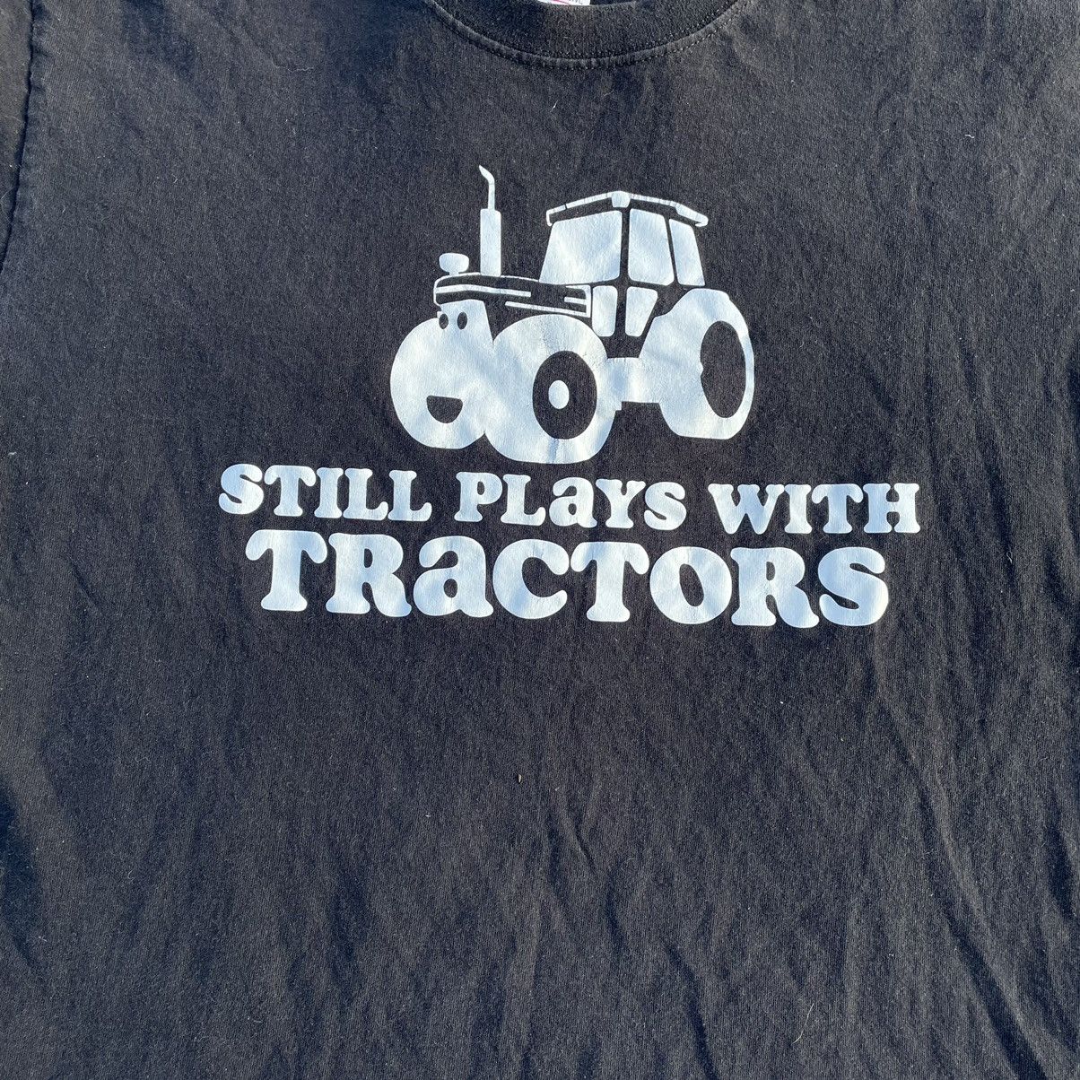 Vintage Vintage Y2K Sun Faded Graphic Tee Tractors Humor Americana L Size US L / EU 52-54 / 3 - 4 Thumbnail