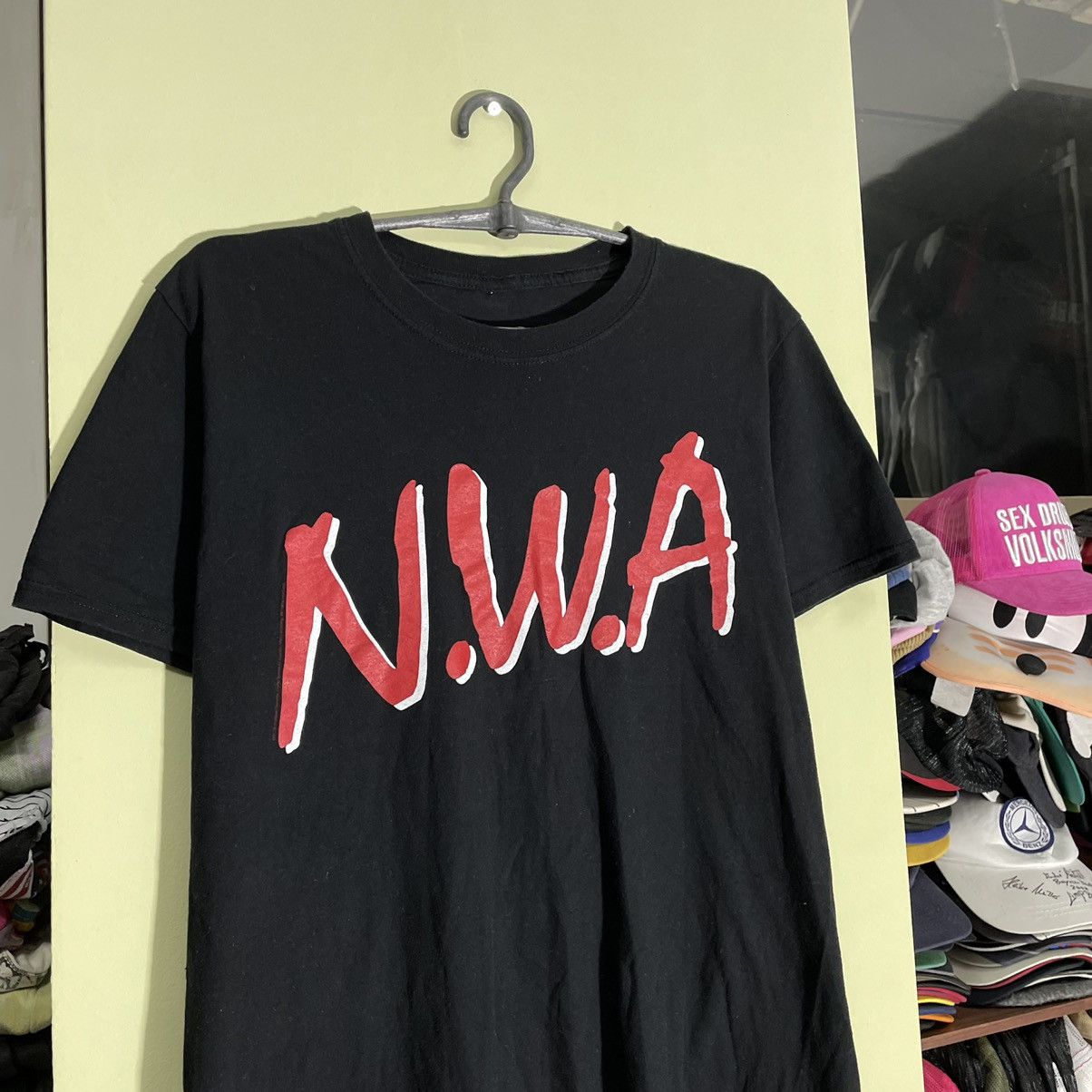 Vintage Vintage Y2K NWA Graphic Tee Streetwear Swag Black Baggy L Size US L / EU 52-54 / 3 - 5 Thumbnail