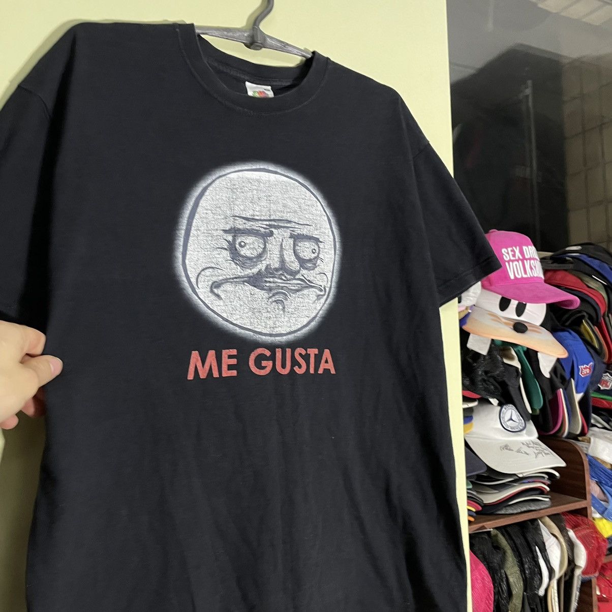 Vintage Y2K Vintage Meme Graphic Tee Me Gusta Humor Streetwear L Size US L / EU 52-54 / 3 - 5 Thumbnail