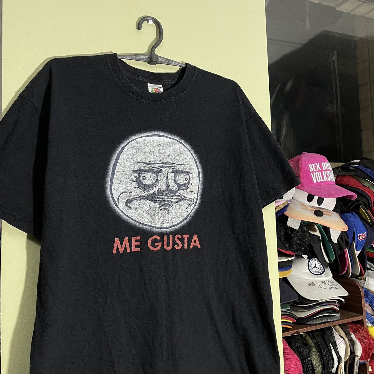Vintage Y2K Vintage Meme Graphic Tee Me Gusta Humor Streetwear L Size US L / EU 52-54 / 3 - 1 Thumbnail