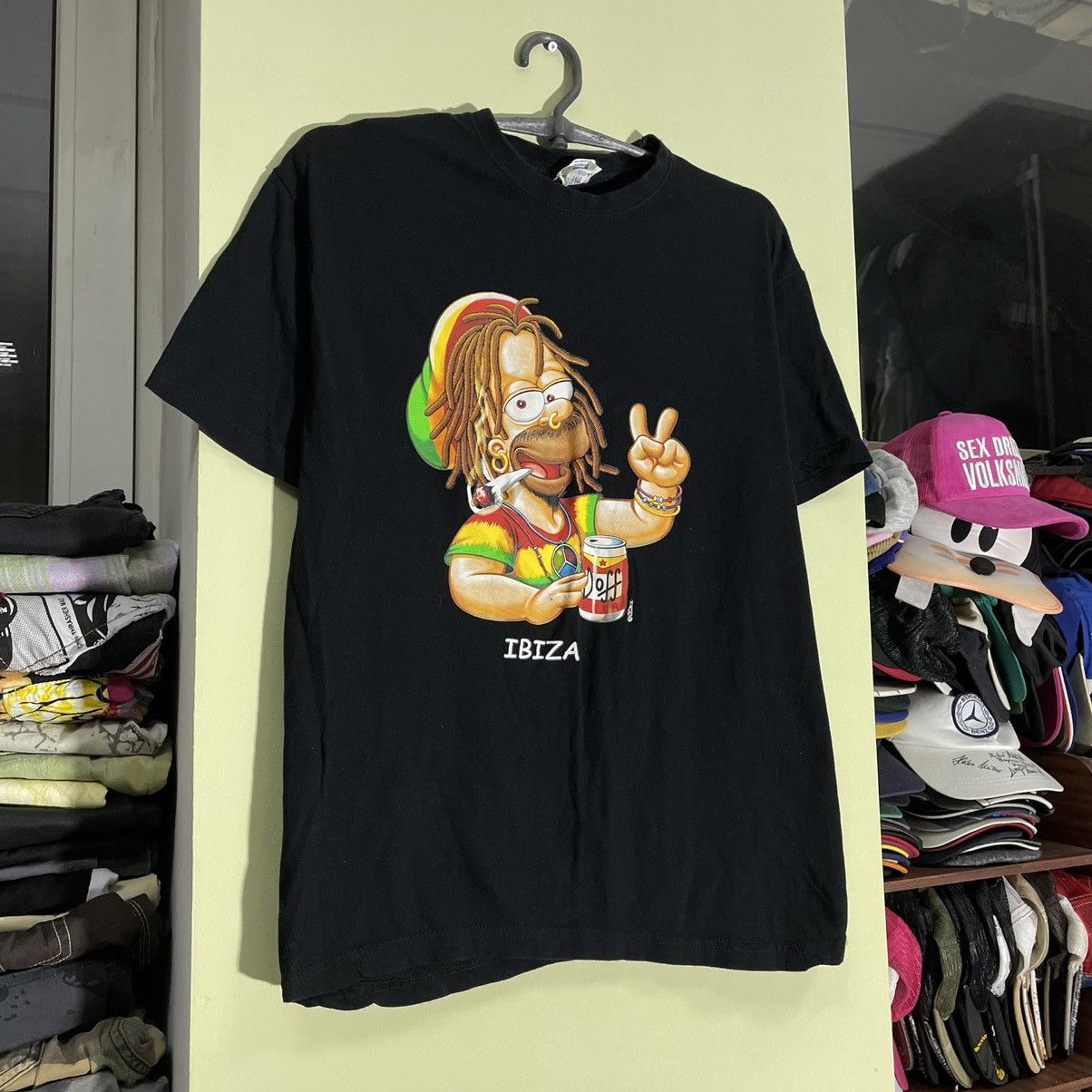Vintage Vintage 90s Y2K Graphic Tee Rasta Cartoon Streetwear Faded M Size US M / EU 48-50 / 2 - 3 Thumbnail