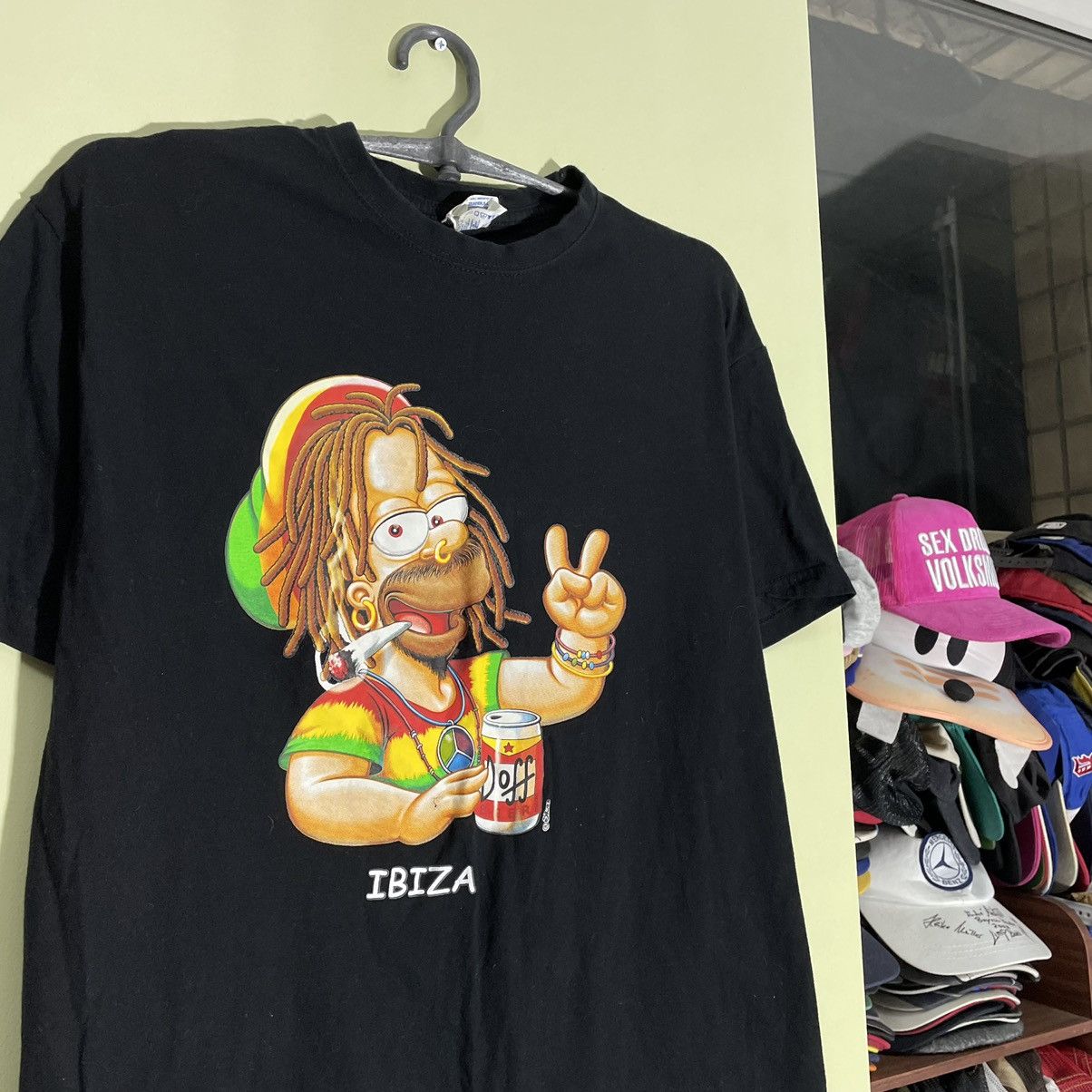 Vintage Vintage 90s Y2K Graphic Tee Rasta Cartoon Streetwear Faded M Size US M / EU 48-50 / 2 - 1 Thumbnail