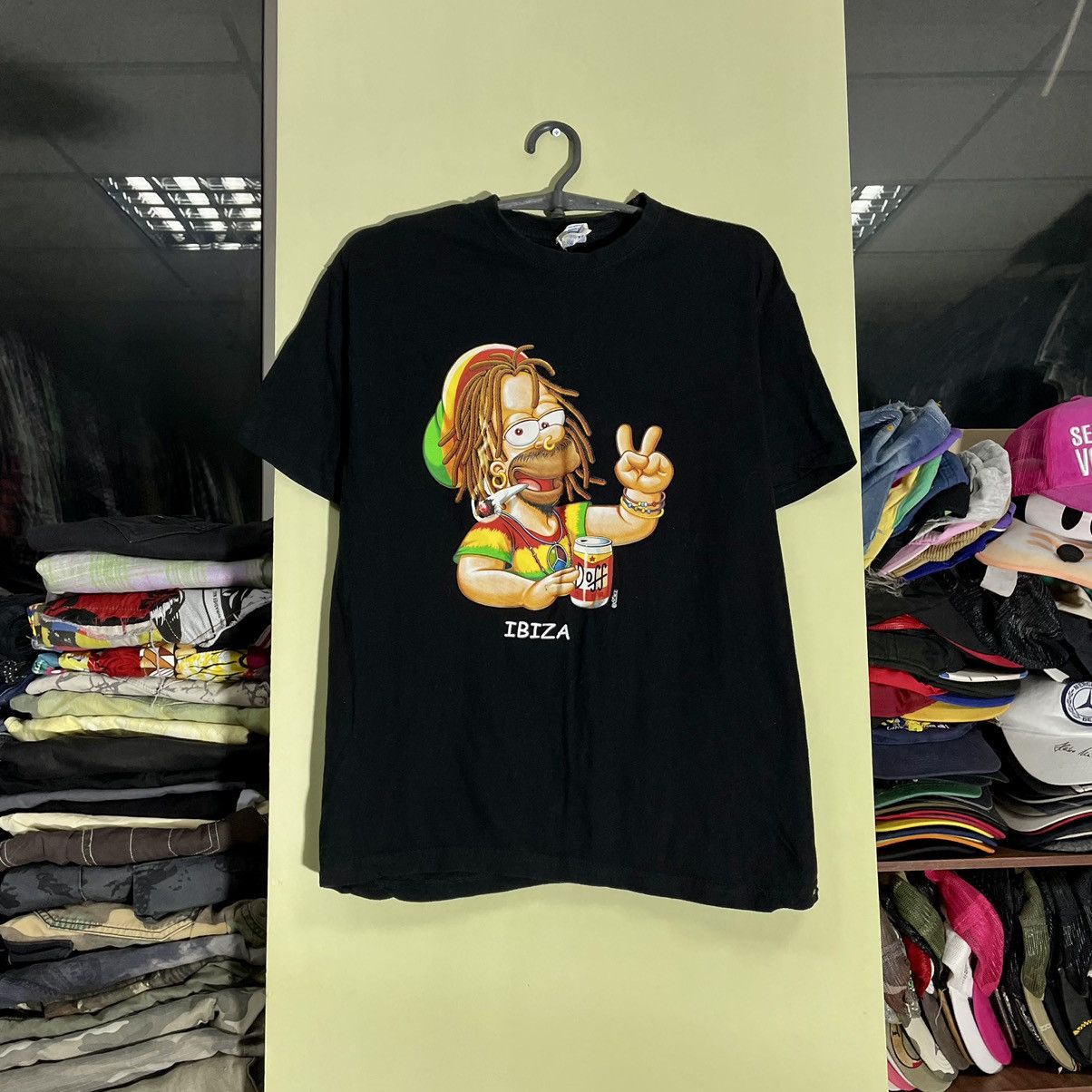 Vintage Vintage 90s Y2K Graphic Tee Rasta Cartoon Streetwear Faded M Size US M / EU 48-50 / 2 - 2 Thumbnail