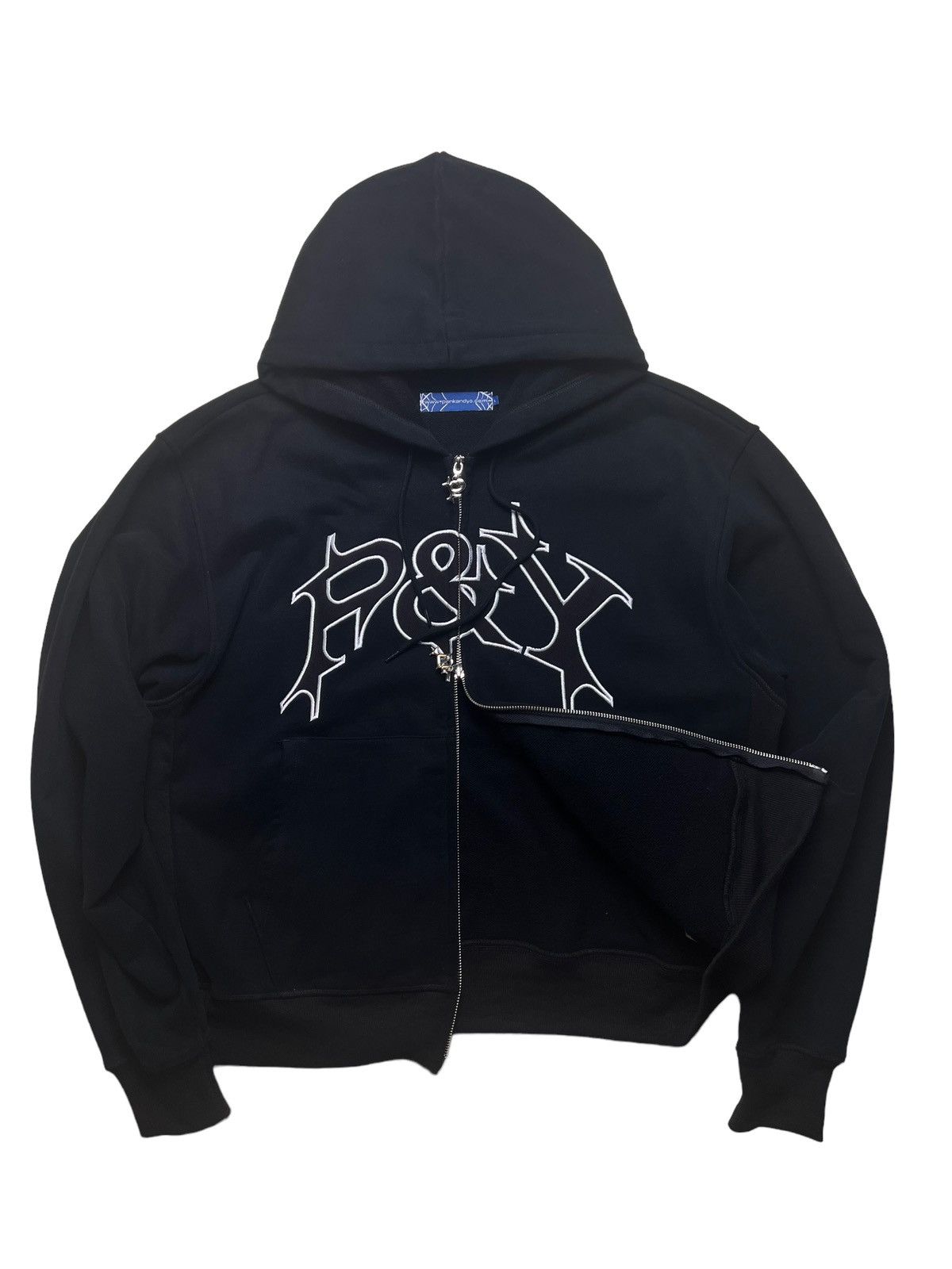 有名なブランド punkandyo zip hoodie Black xl - トップス