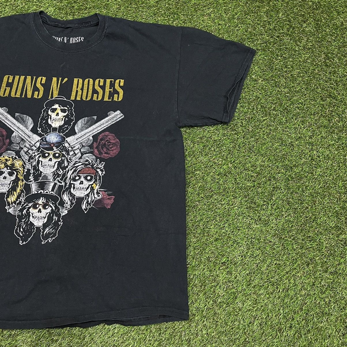 Vintage Vintage 90s Guns N Roses Band Tee Sun Faded Graphic Rave XL Size US XL / EU 56 / 4 - 2 Thumbnail