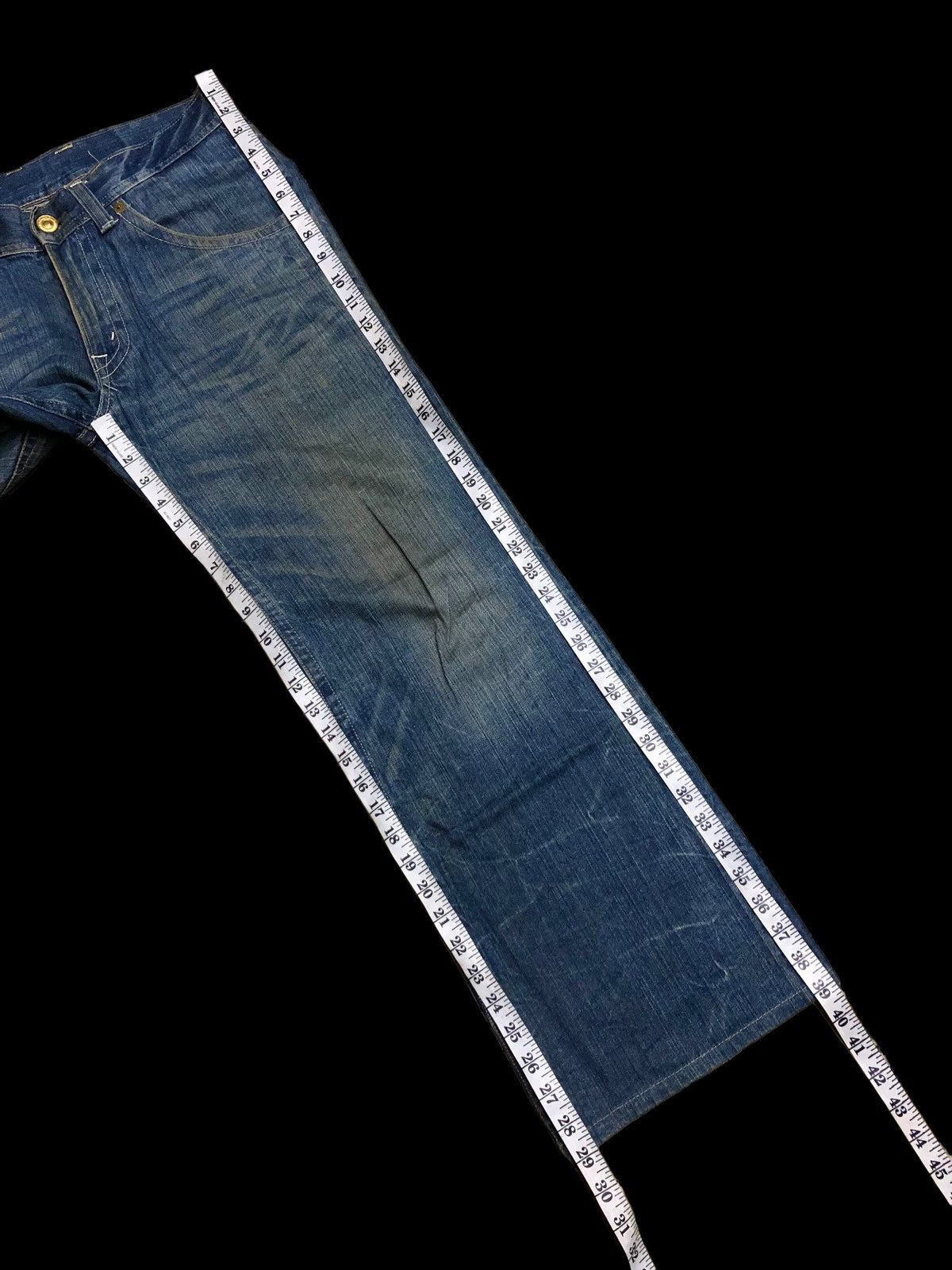 If Six Was Nine FLARED⚡️⚡️DENIM CRAFT WASHED BLUE DENIM Size US 32 / EU 48 - 8 Thumbnail