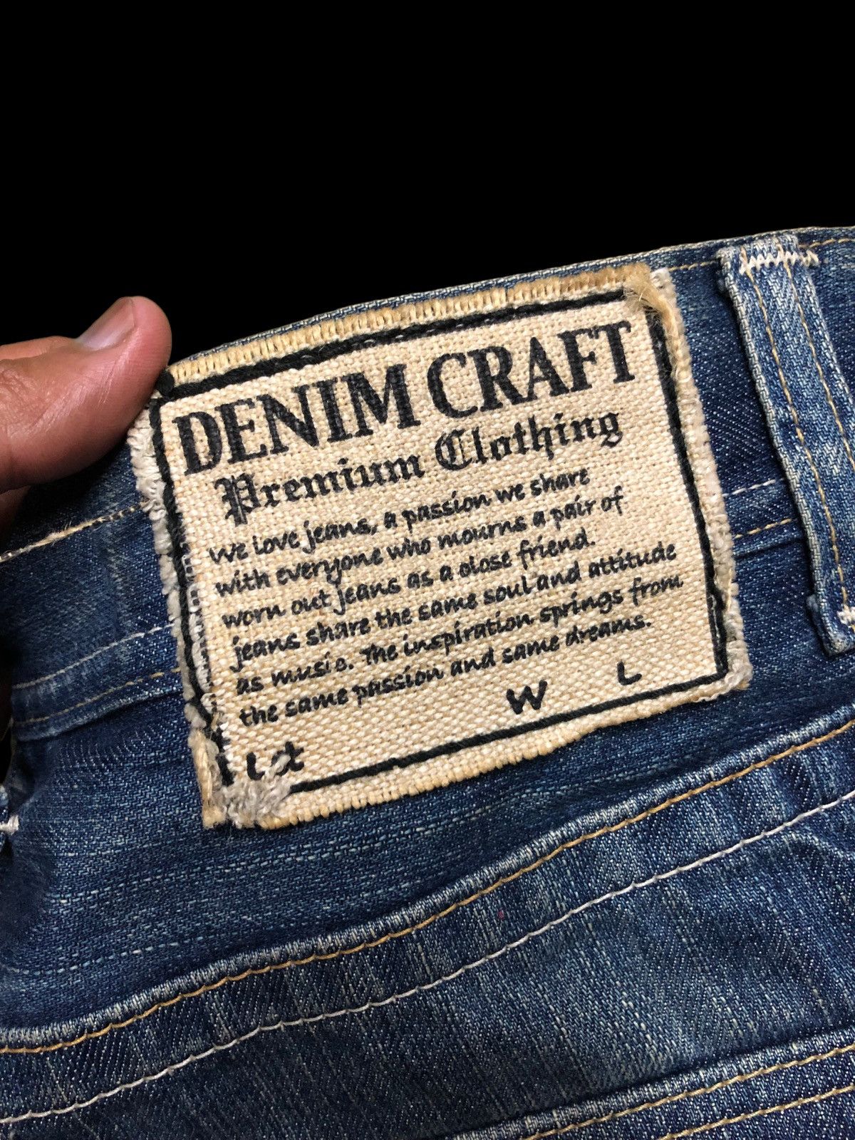 If Six Was Nine FLARED⚡️⚡️DENIM CRAFT WASHED BLUE DENIM Size US 32 / EU 48 - 4 Thumbnail