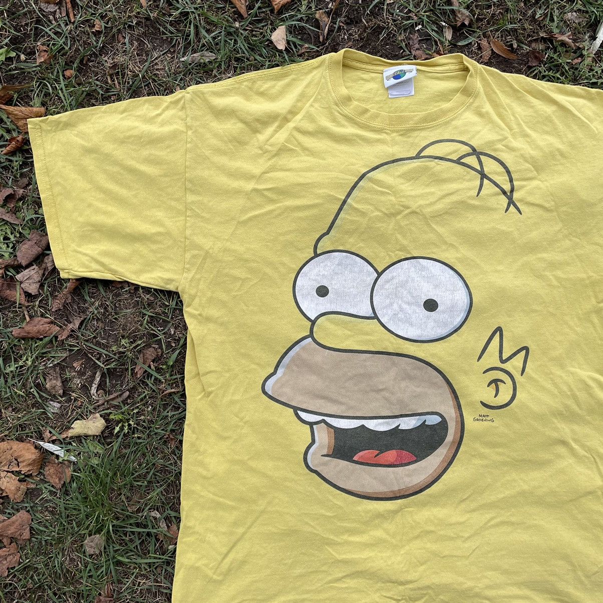 Cartoon Network Vintage 90s Bart Homer Faded Tee Face Horror Art Print Band Size US XL / EU 56 / 4 - 3 Thumbnail
