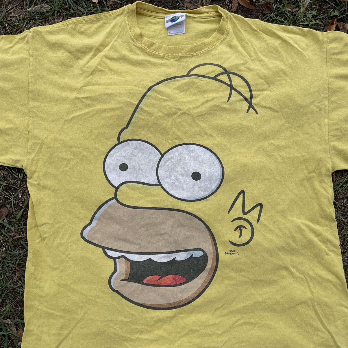 Cartoon Network Vintage 90s Bart Homer Faded Tee Face Horror Art Print Band Size US XL / EU 56 / 4 - 4 Thumbnail