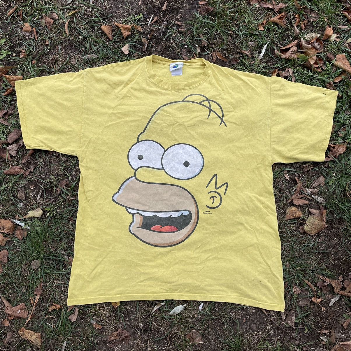 Cartoon Network Vintage 90s Bart Homer Faded Tee Face Horror Art Print Band Size US XL / EU 56 / 4 - 1 Thumbnail