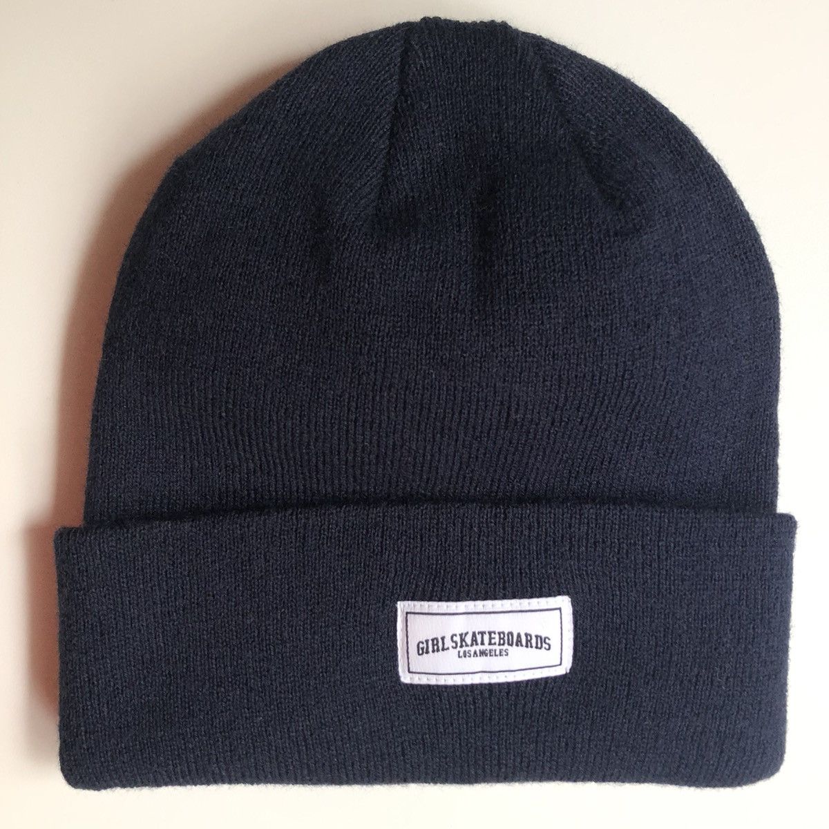 Girl Skateboards Girl Skateboards Team Label Beanie NAVY Size ONE SIZE - 1 Thumbnail