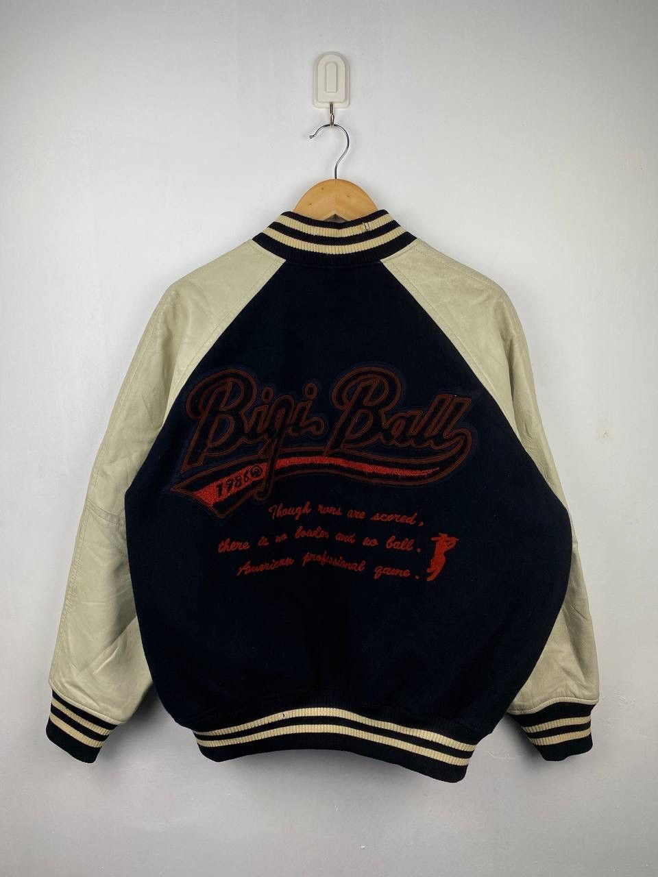 Japanese Brand Vintage 80s Bigi Ball Champion Varsity Jacket Oversized Size US XXL / EU 58 / 5 - 4 Thumbnail
