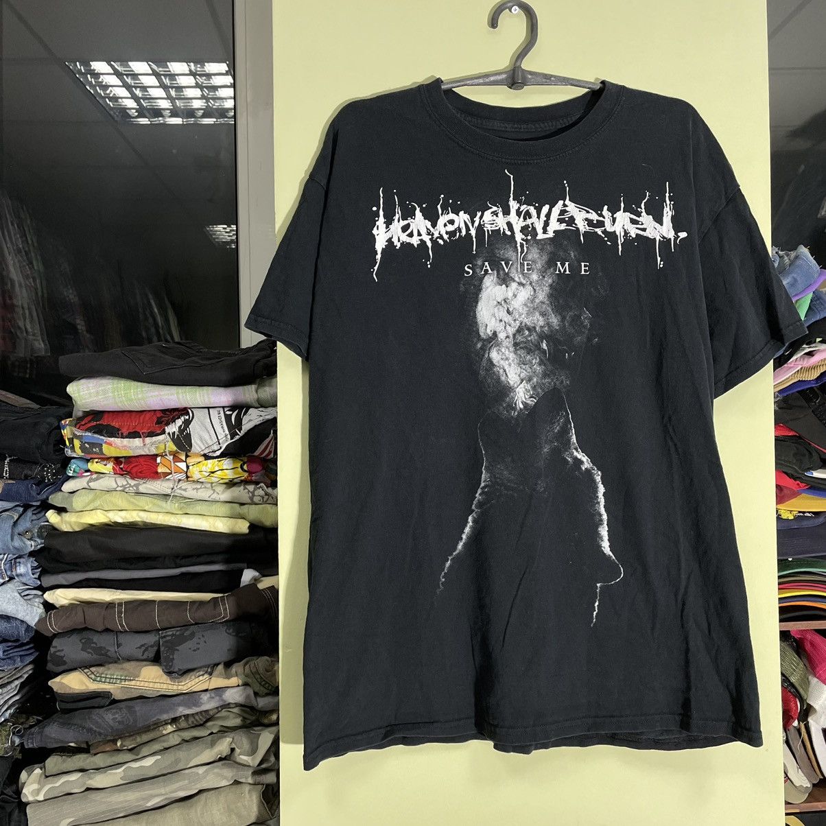 Vintage Vintage 90s Graphic Tee Dark Horror Aesthetic Grunge Slim XL Size US XL / EU 56 / 4 - 3 Thumbnail