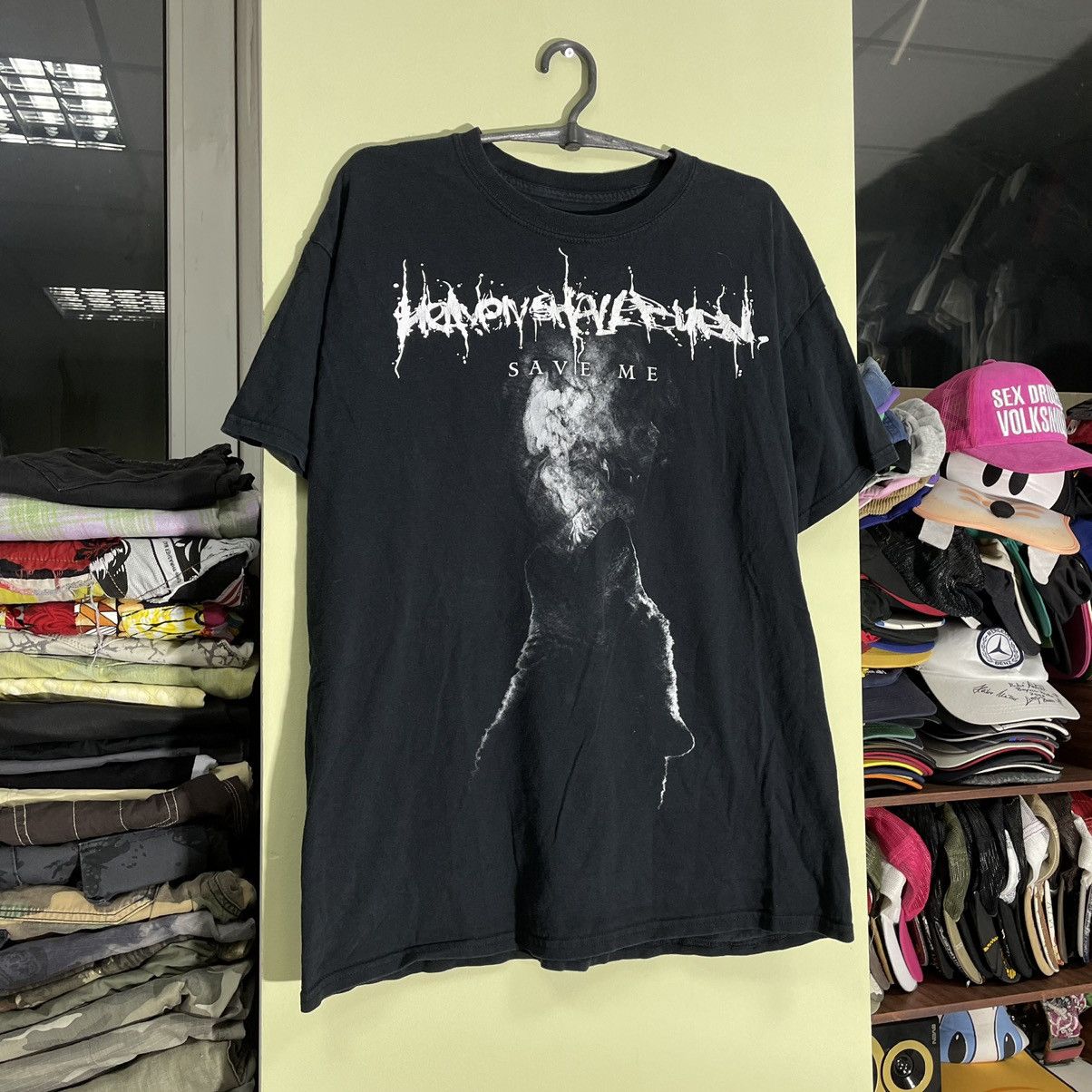 Vintage Vintage 90s Graphic Tee Dark Horror Aesthetic Grunge Slim XL Size US XL / EU 56 / 4 - 2 Thumbnail