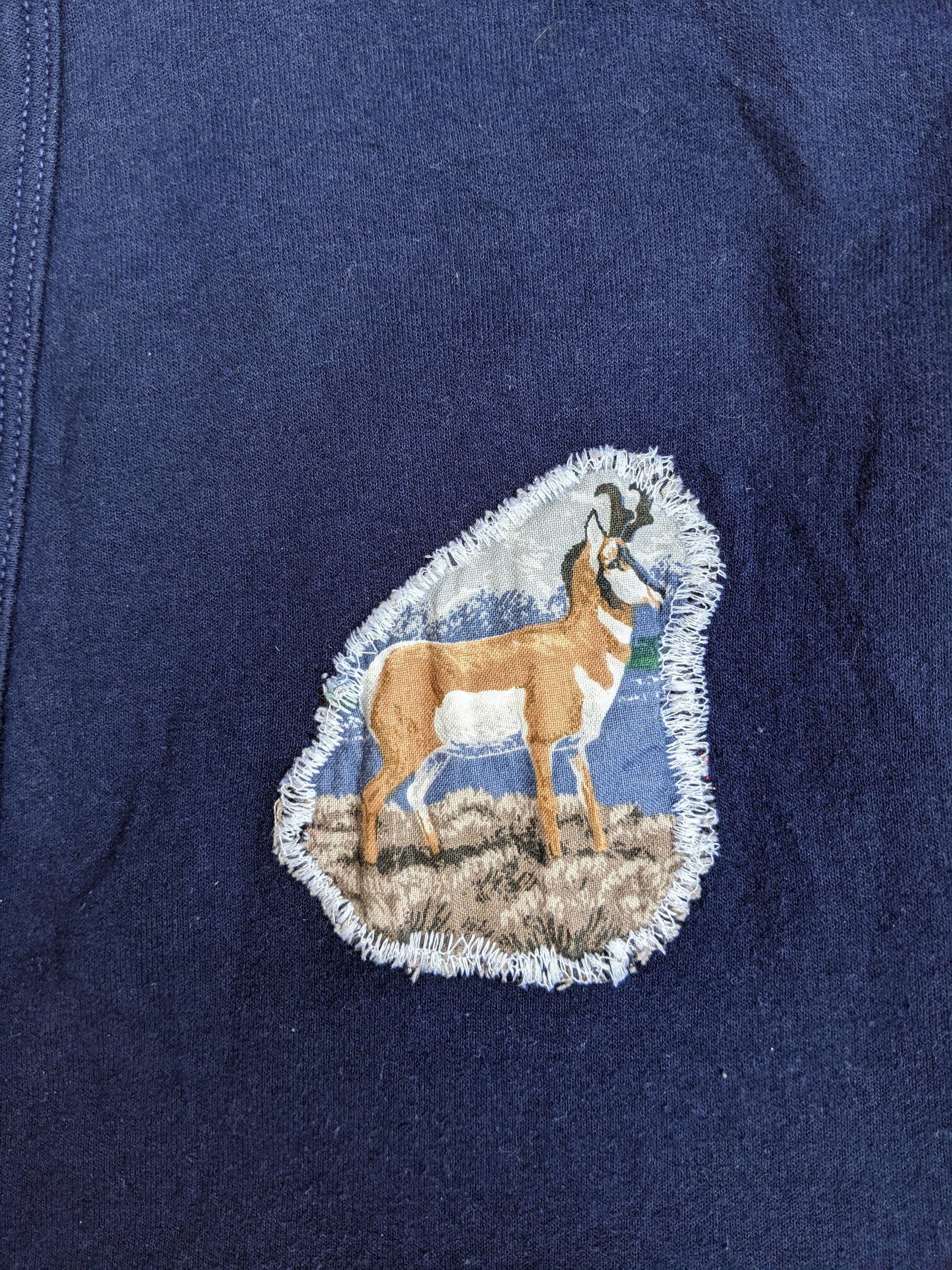 Jerzees Vintage Jerzees Animal Patches Cardigan Size US XL / EU 56 / 4 - 4 Thumbnail