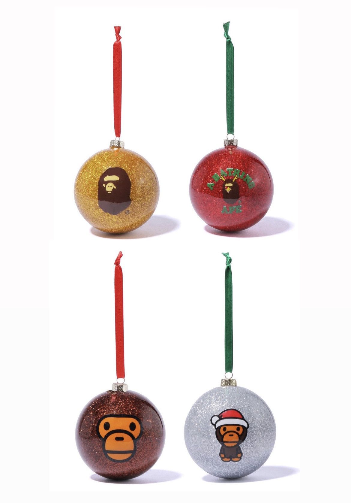 image of Bape Baby Milo Christmas Ornaments, Men's