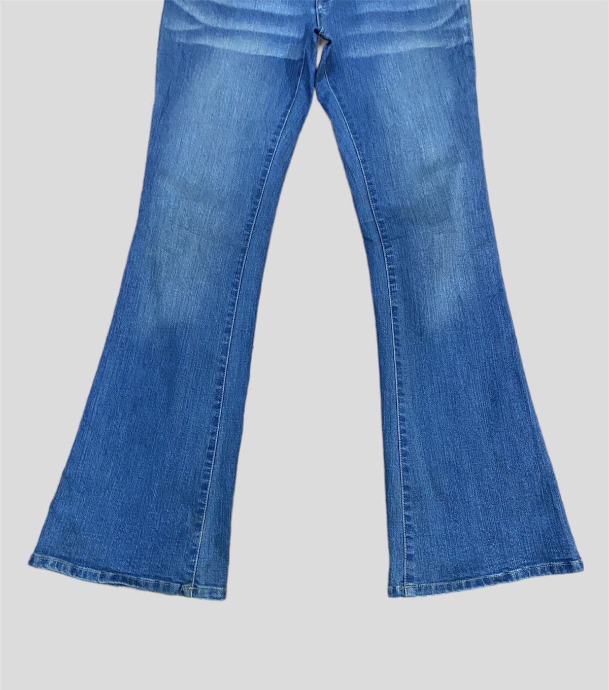 Designer × Japanese Brand × Vintage Vintage ORIRIN Flared with Waist Belt and Extra Denim Jeans Size 28" / US 6 / IT 42 - 5 Thumbnail