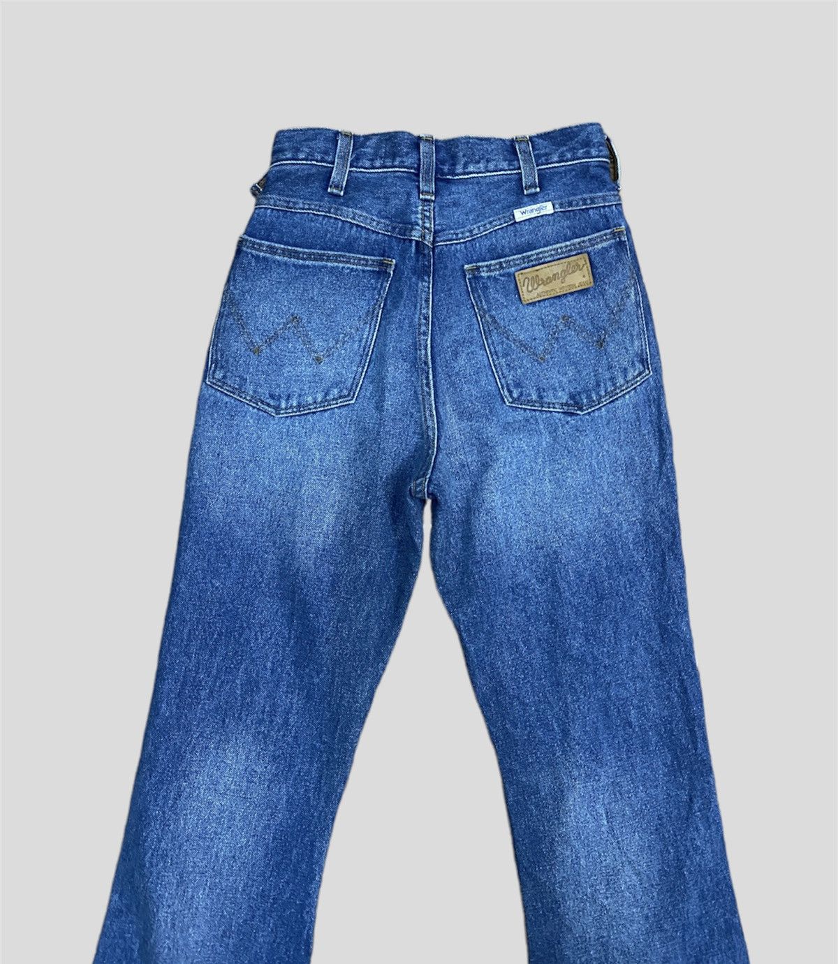 Vintage × Wrangler Vintage WRANGLER Blue Bootcut Flared Denim Jeans Size 24" / US 00 / IT 34 - 6 Thumbnail