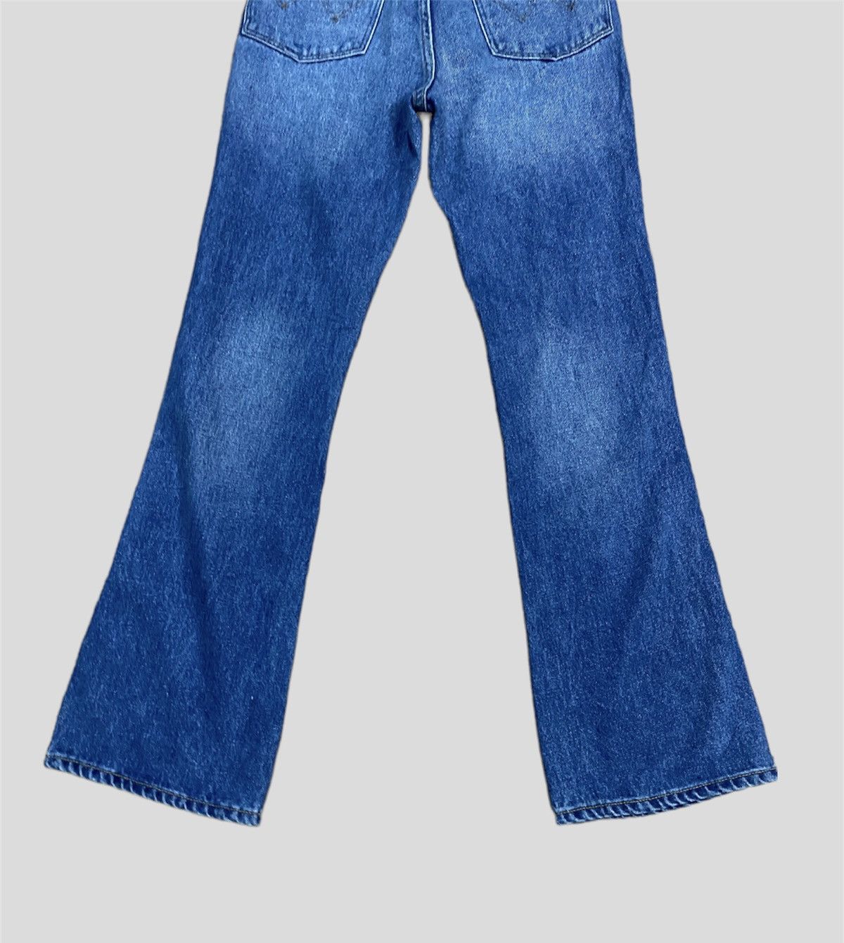 Vintage × Wrangler Vintage WRANGLER Blue Bootcut Flared Denim Jeans Size 24" / US 00 / IT 34 - 7 Thumbnail