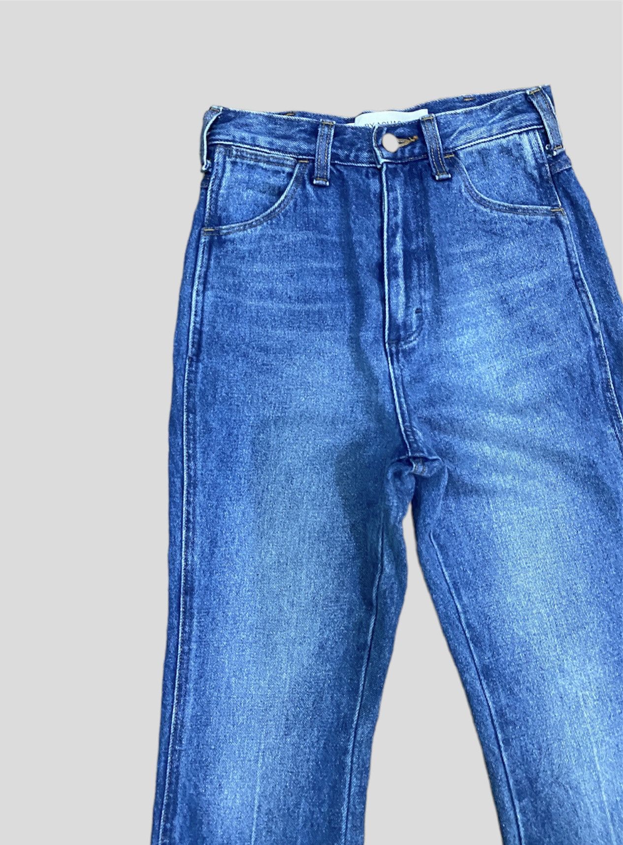 Vintage × Wrangler Vintage WRANGLER Blue Bootcut Flared Denim Jeans Size 24" / US 00 / IT 34 - 5 Thumbnail