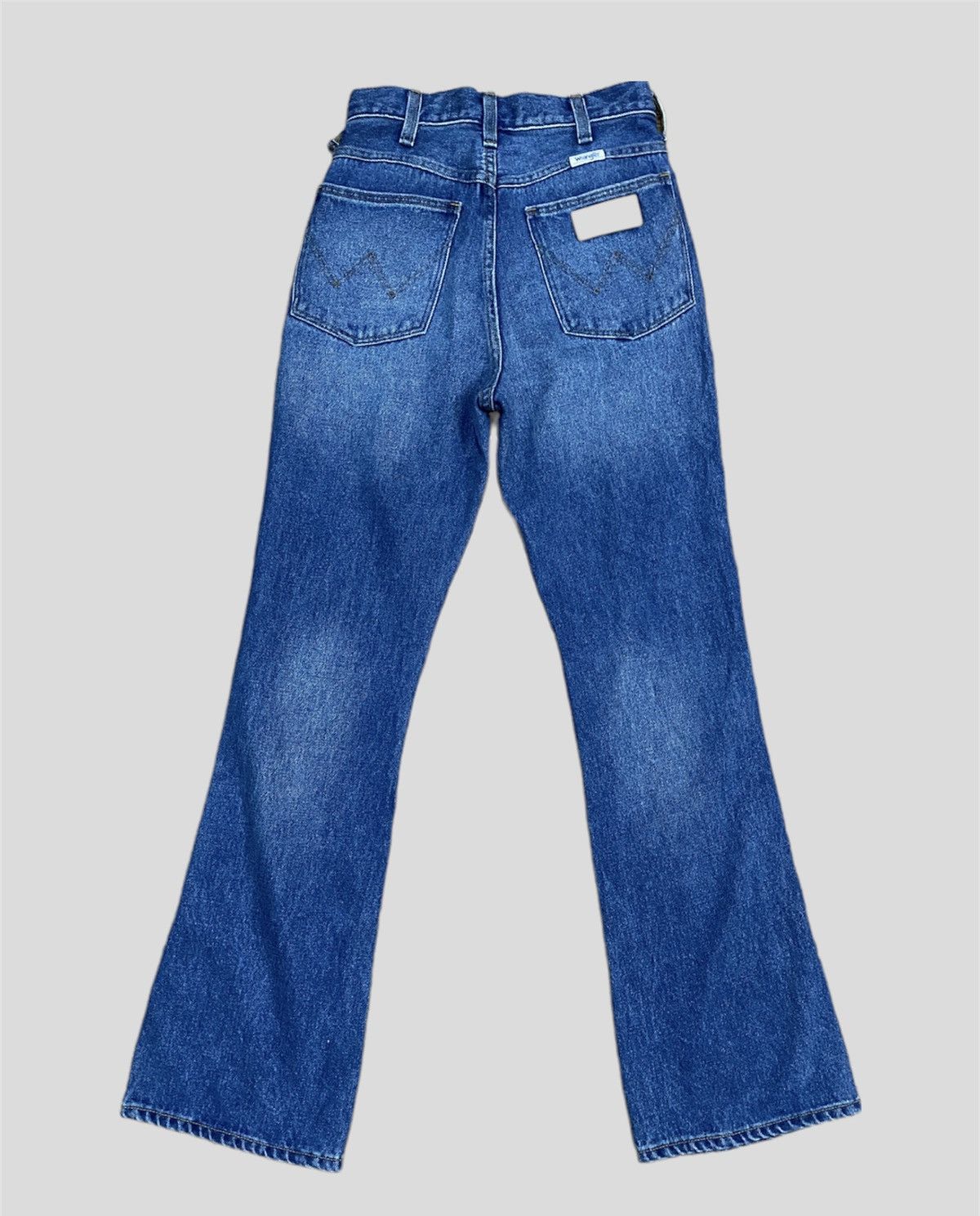 Vintage × Wrangler Vintage WRANGLER Blue Bootcut Flared Denim Jeans Size 24" / US 00 / IT 34 - 2 Thumbnail
