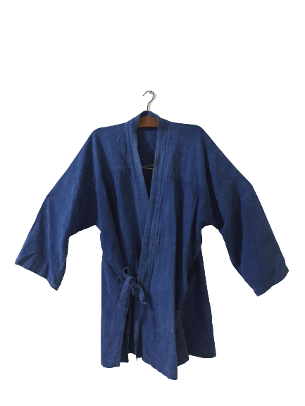 Japanese Brand Vintage Japanese Traditional Denim Kimono Size US L / EU 52-54 / 3 - 1 Thumbnail
