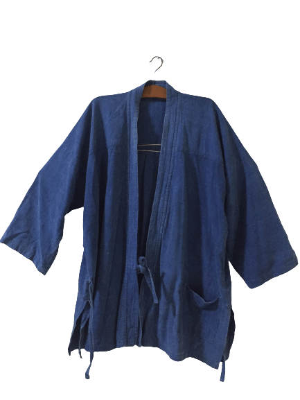 Japanese Brand Vintage Japanese Traditional Denim Kimono Size US L / EU 52-54 / 3 - 2 Thumbnail