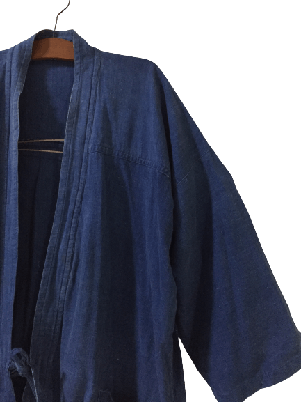 Japanese Brand Vintage Japanese Traditional Denim Kimono Size US L / EU 52-54 / 3 - 4 Thumbnail