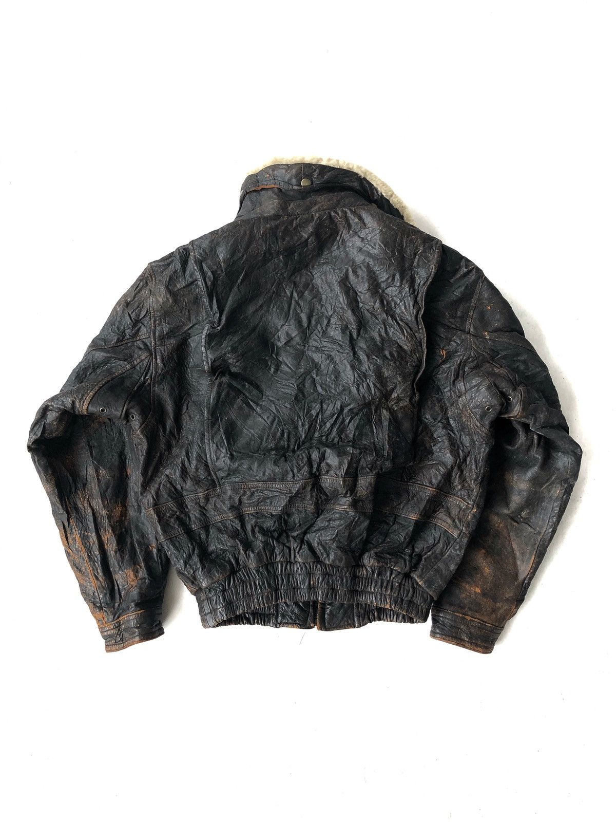Branded Leather Suit Protection Crash MK-3 Sherpa Bomber Jacket Size US L / EU 52-54 / 3 - 5 Thumbnail