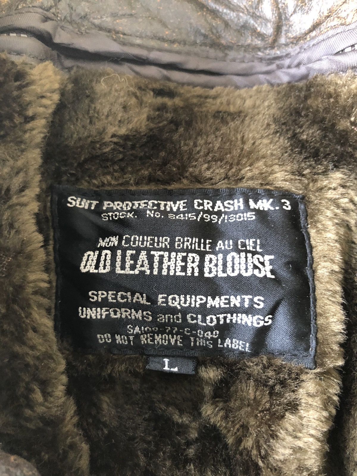 Branded Leather Suit Protection Crash MK-3 Sherpa Bomber Jacket Size US L / EU 52-54 / 3 - 10 Thumbnail