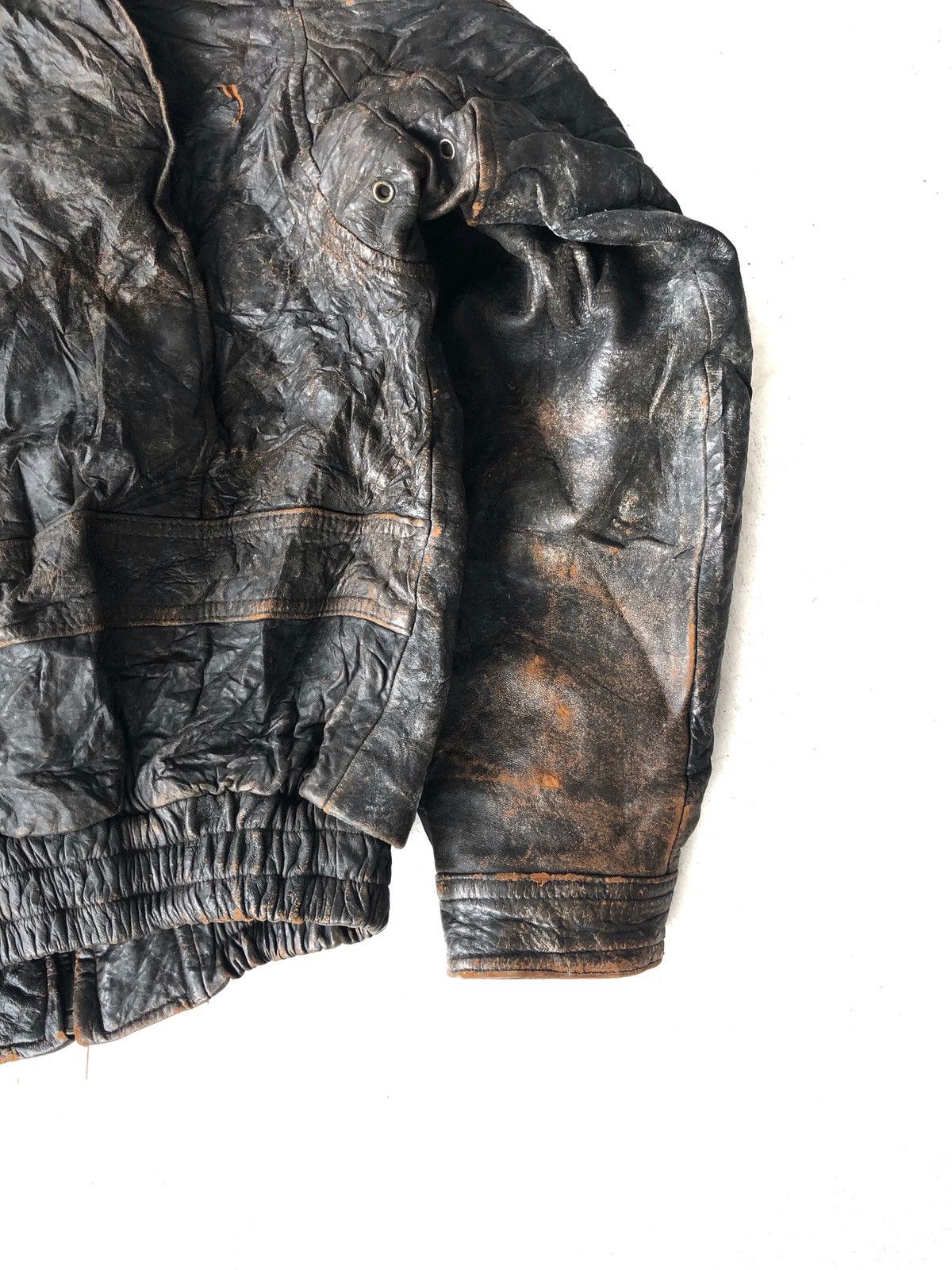 Branded Leather Suit Protection Crash MK-3 Sherpa Bomber Jacket Size US L / EU 52-54 / 3 - 8 Thumbnail