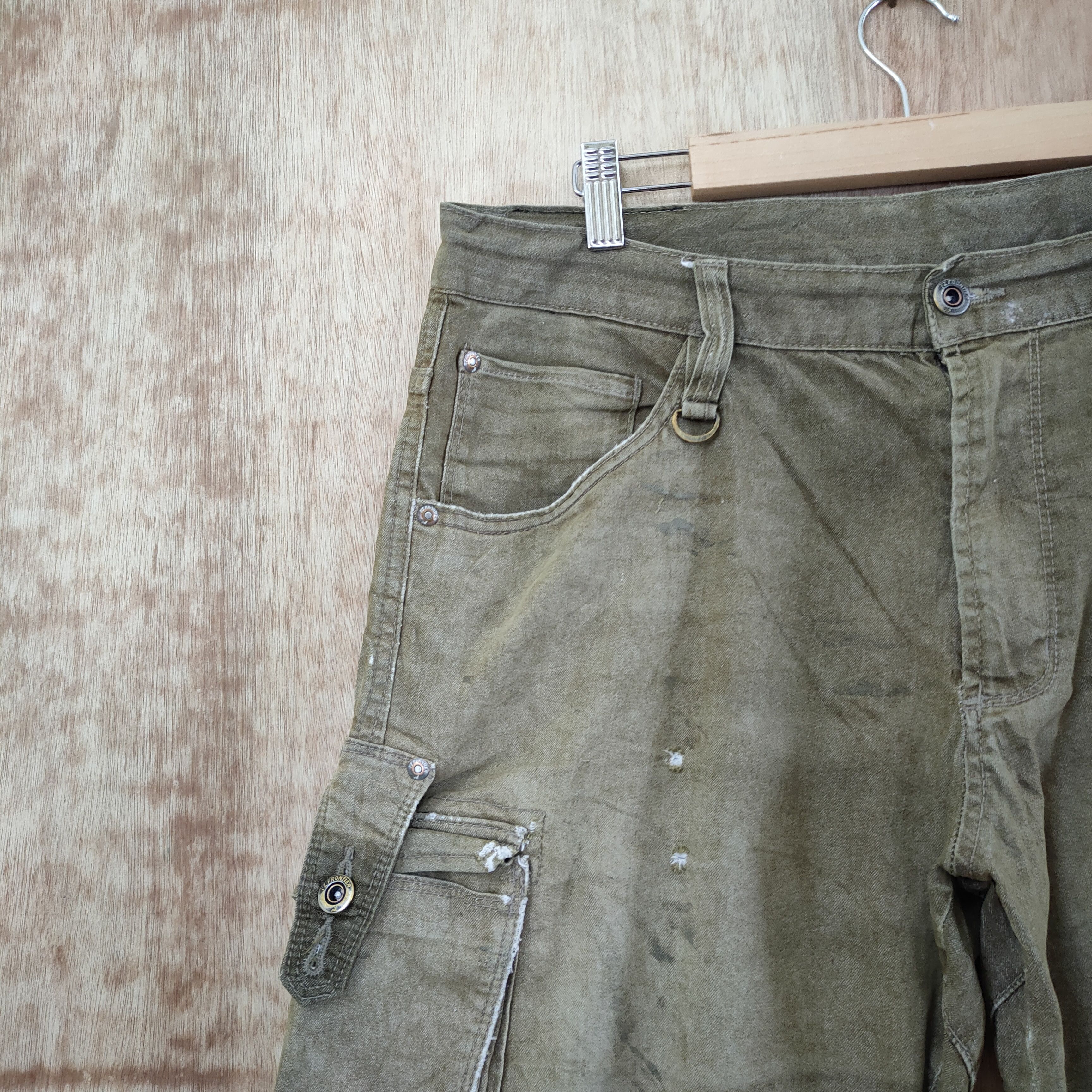 Seditionaries × Vintage VINTAGE IZ FRONTIER FADED/DISTRESSED CARGO PANTS Size US 36 / EU 52 - 11 Thumbnail