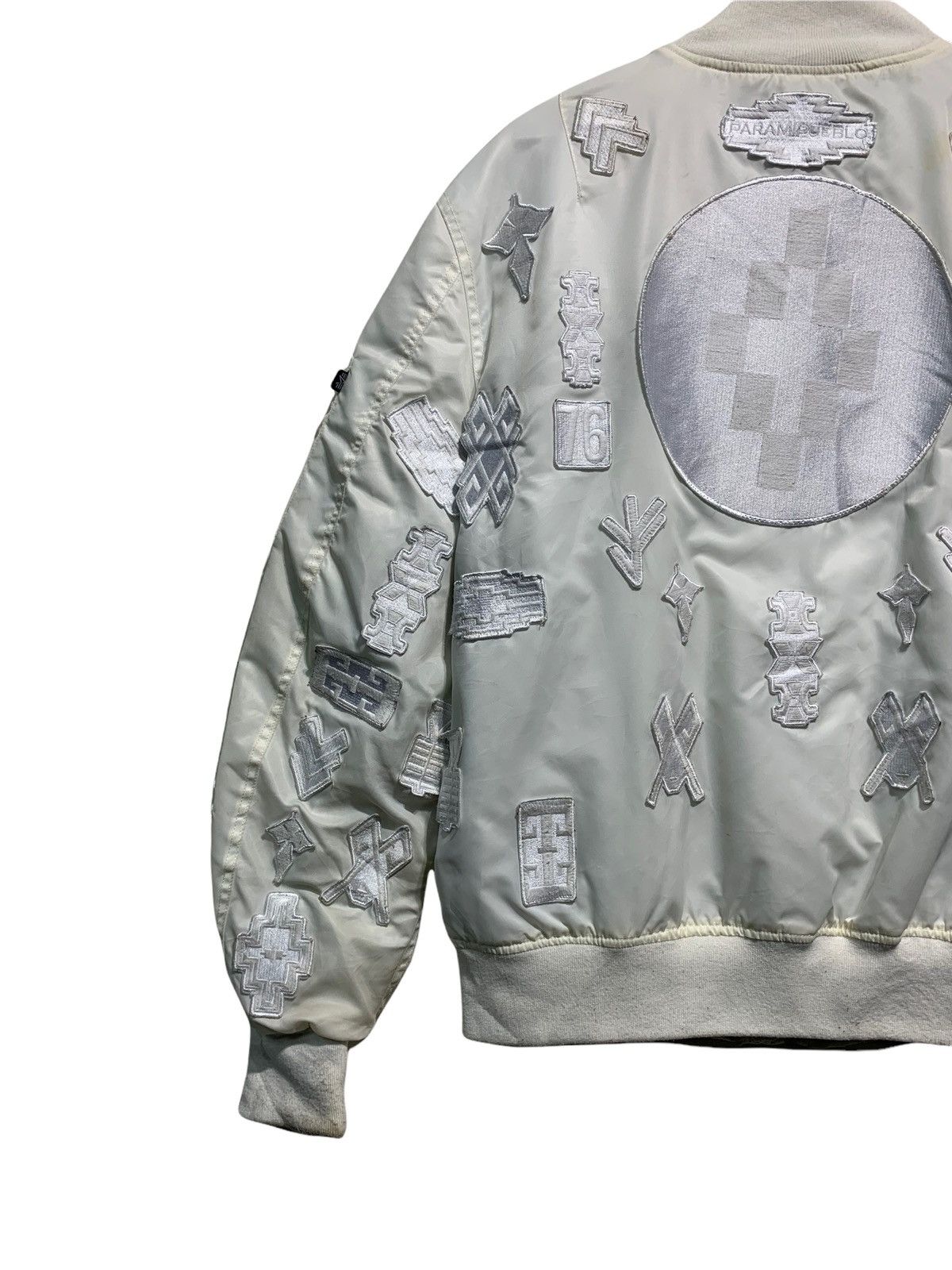 Alpha Industries × Marcelo Burlon 🔥MARCELO BURLON X ALPHA IND WHITE PATCHES EMBROIDERY JACKETS Size US M / EU 48-50 / 2 - 10 Thumbnail