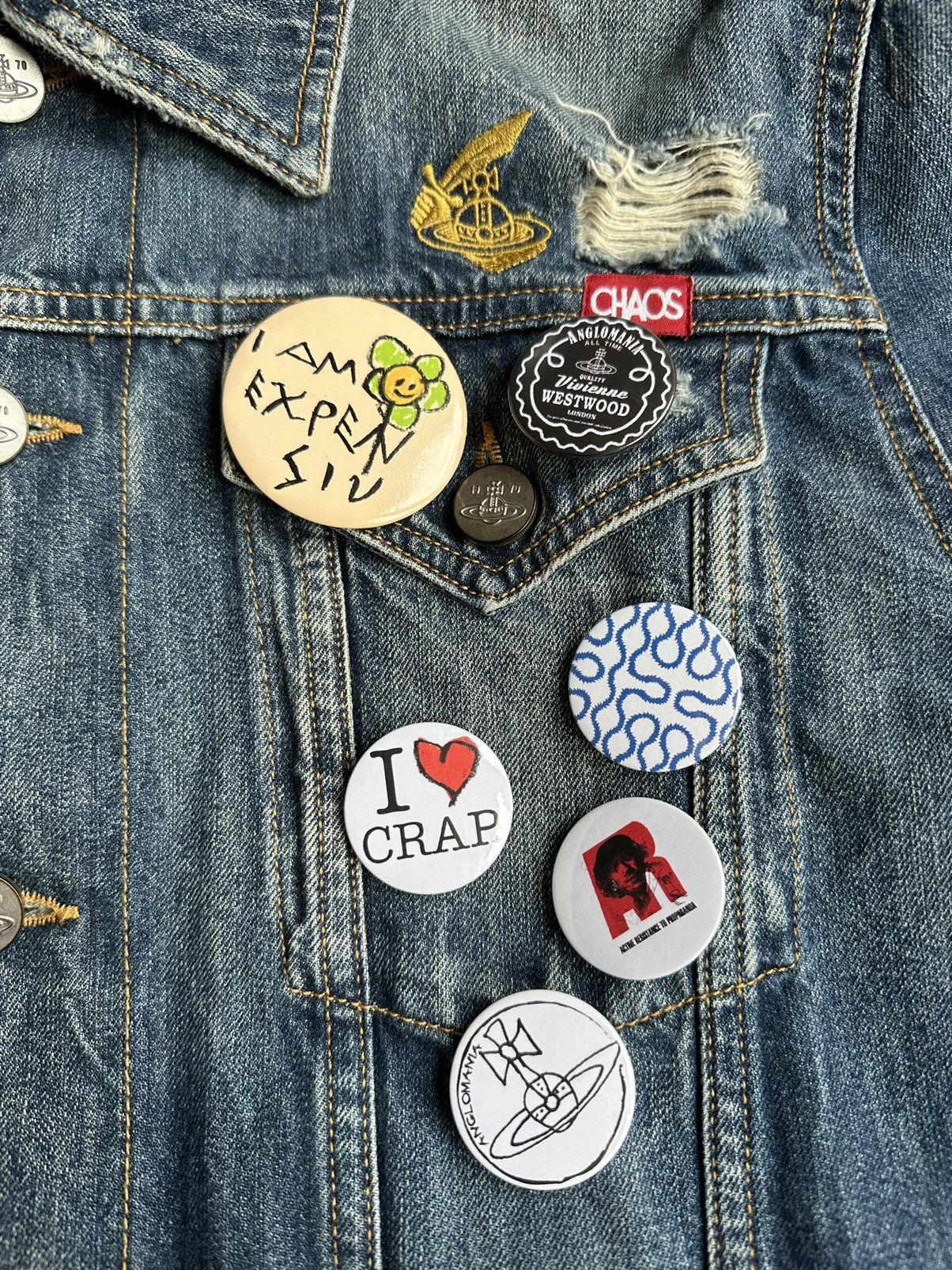 Vivienne Westwood Vivienne Westwood Anglomania Worlds end denim jacket Chaos Size US M / EU 48-50 / 2 - 20 Thumbnail