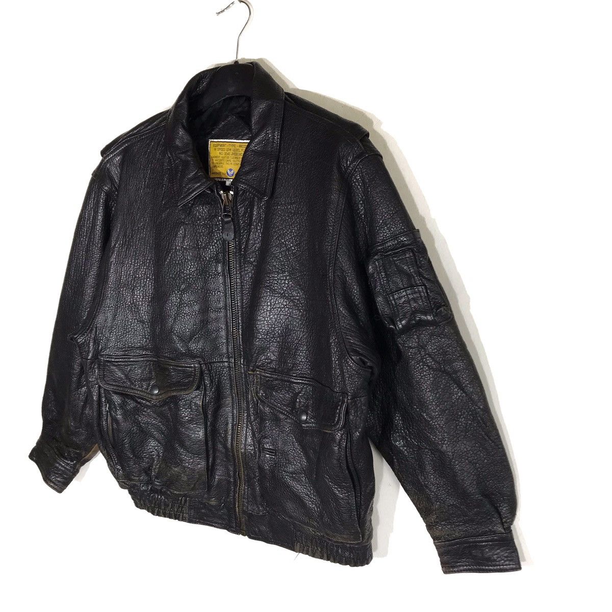 Other Anecdote Usa American Casual Flight Leather Bomber Jacket Size US L / EU 52-54 / 3 - 2 Thumbnail