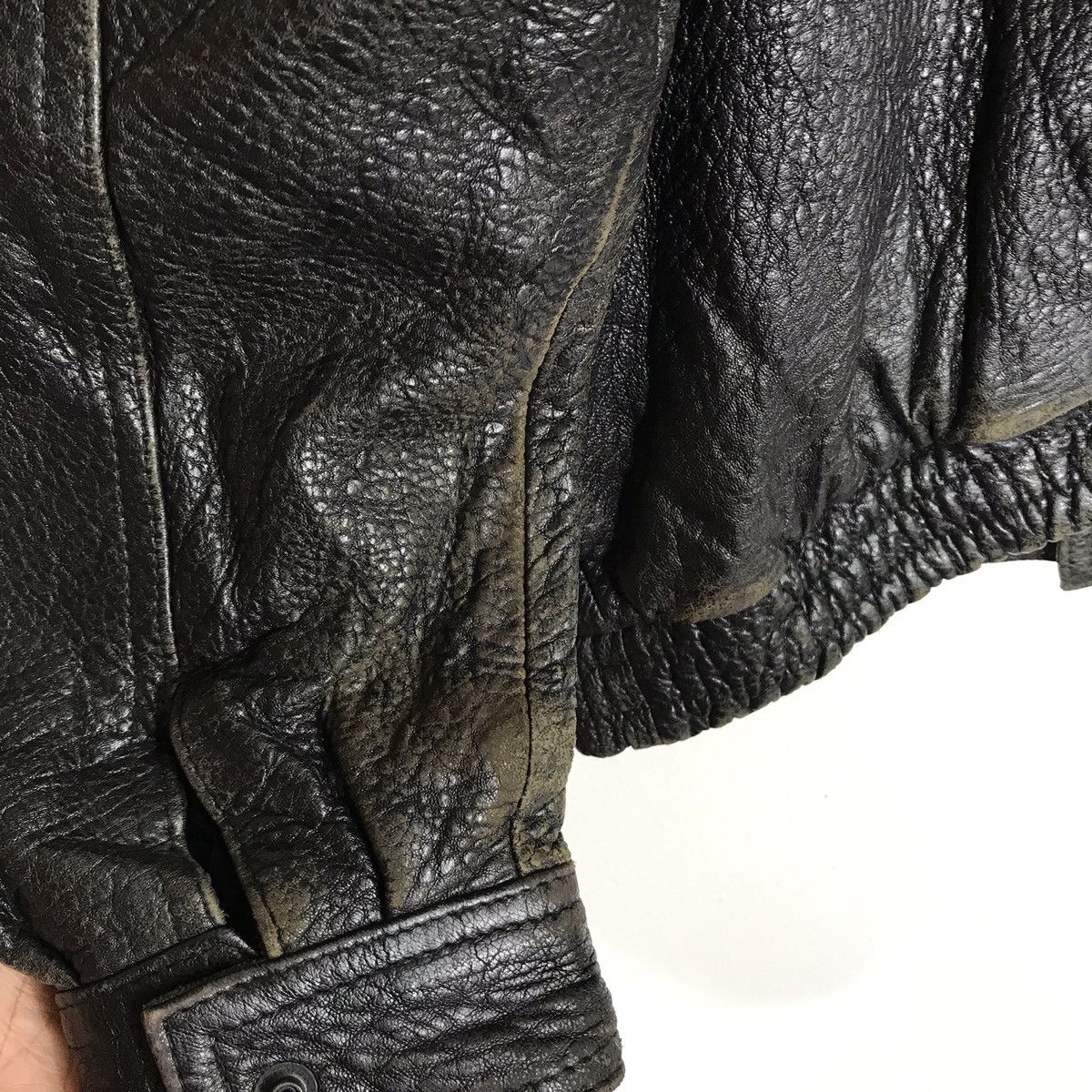 Other Anecdote Usa American Casual Flight Leather Bomber Jacket Size US L / EU 52-54 / 3 - 5 Thumbnail