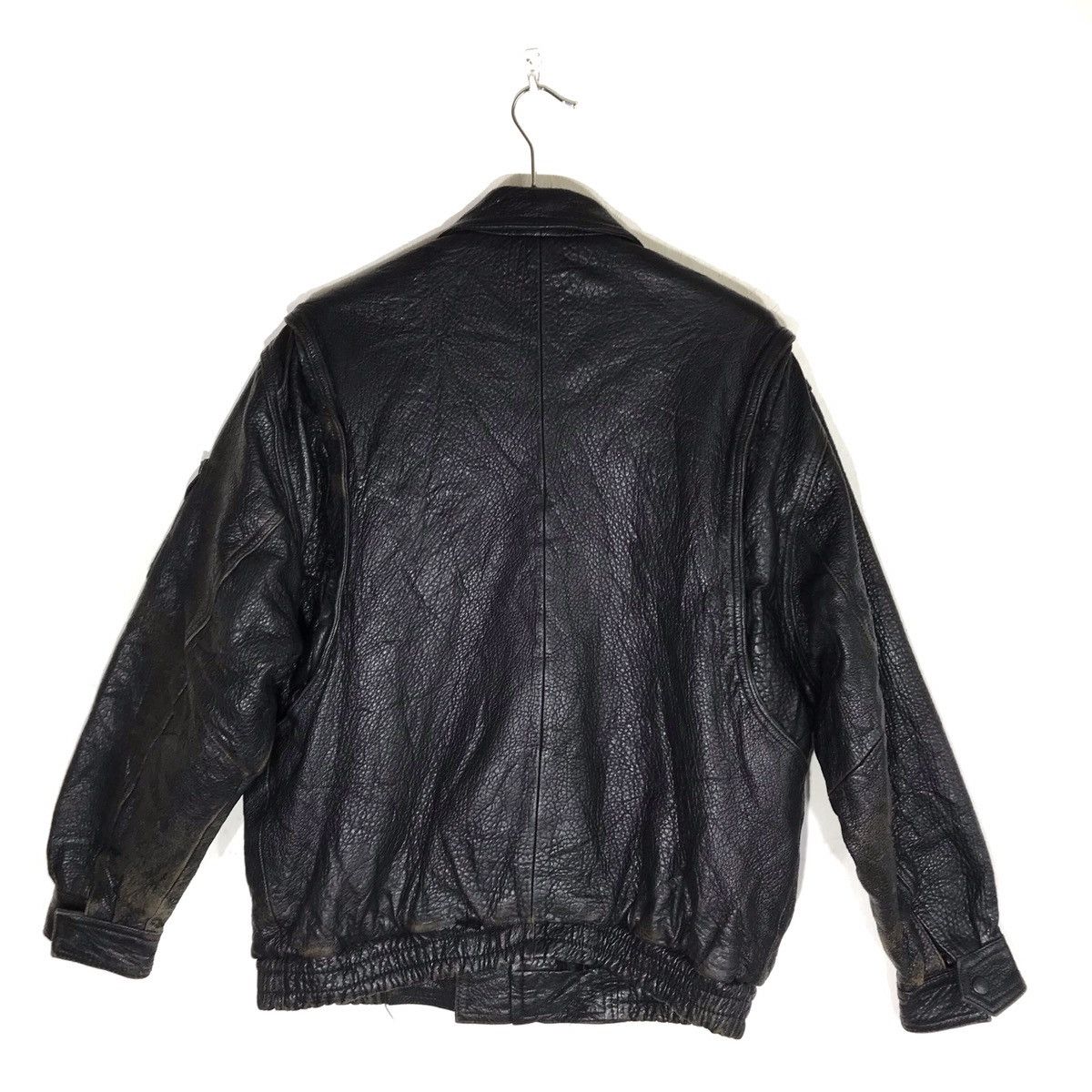 Other Anecdote Usa American Casual Flight Leather Bomber Jacket Size US L / EU 52-54 / 3 - 4 Thumbnail
