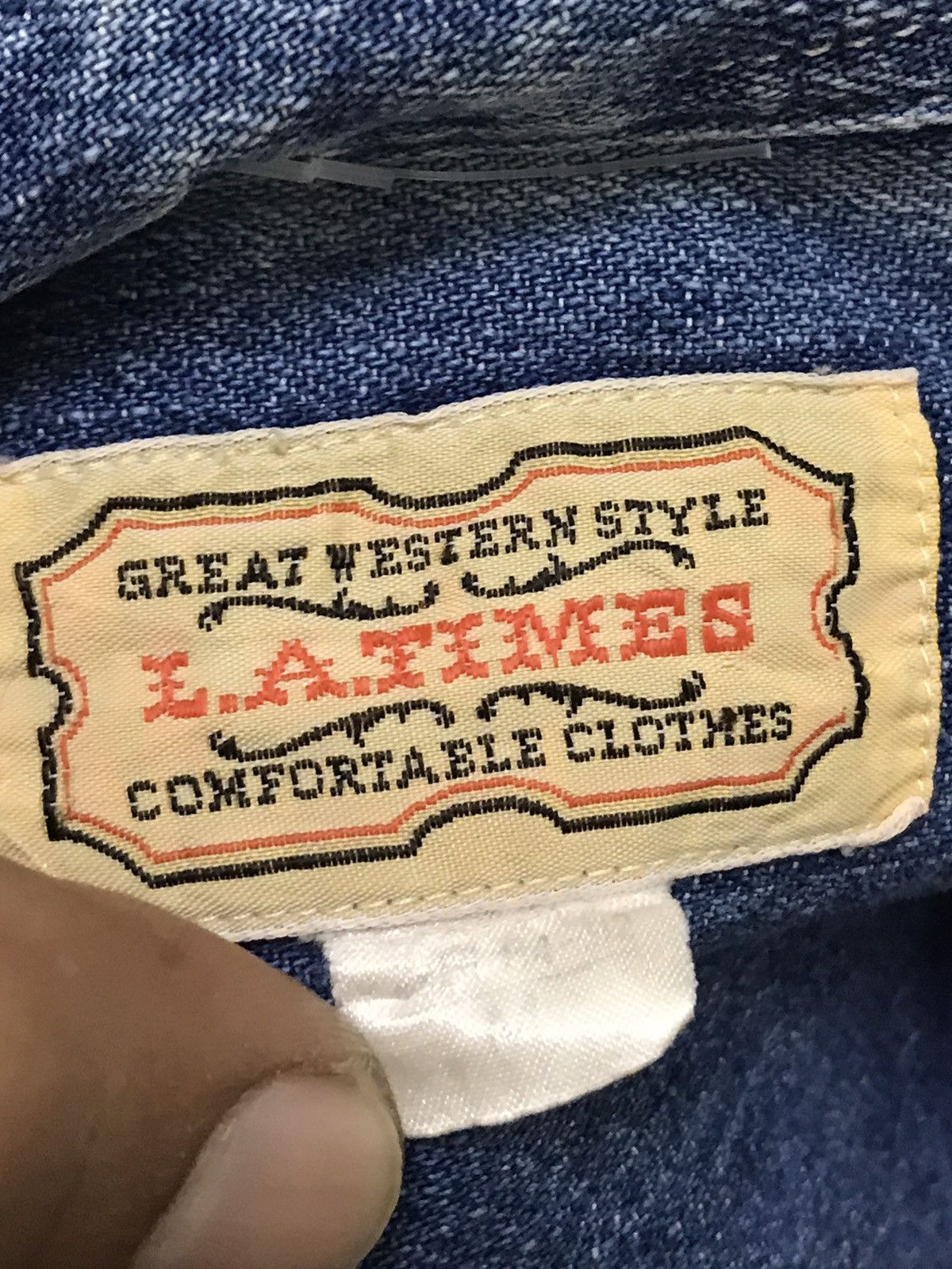 Japanese Brand Vintage LA Times Western Style Shirts Size US L / EU 52-54 / 3 - 9 Thumbnail