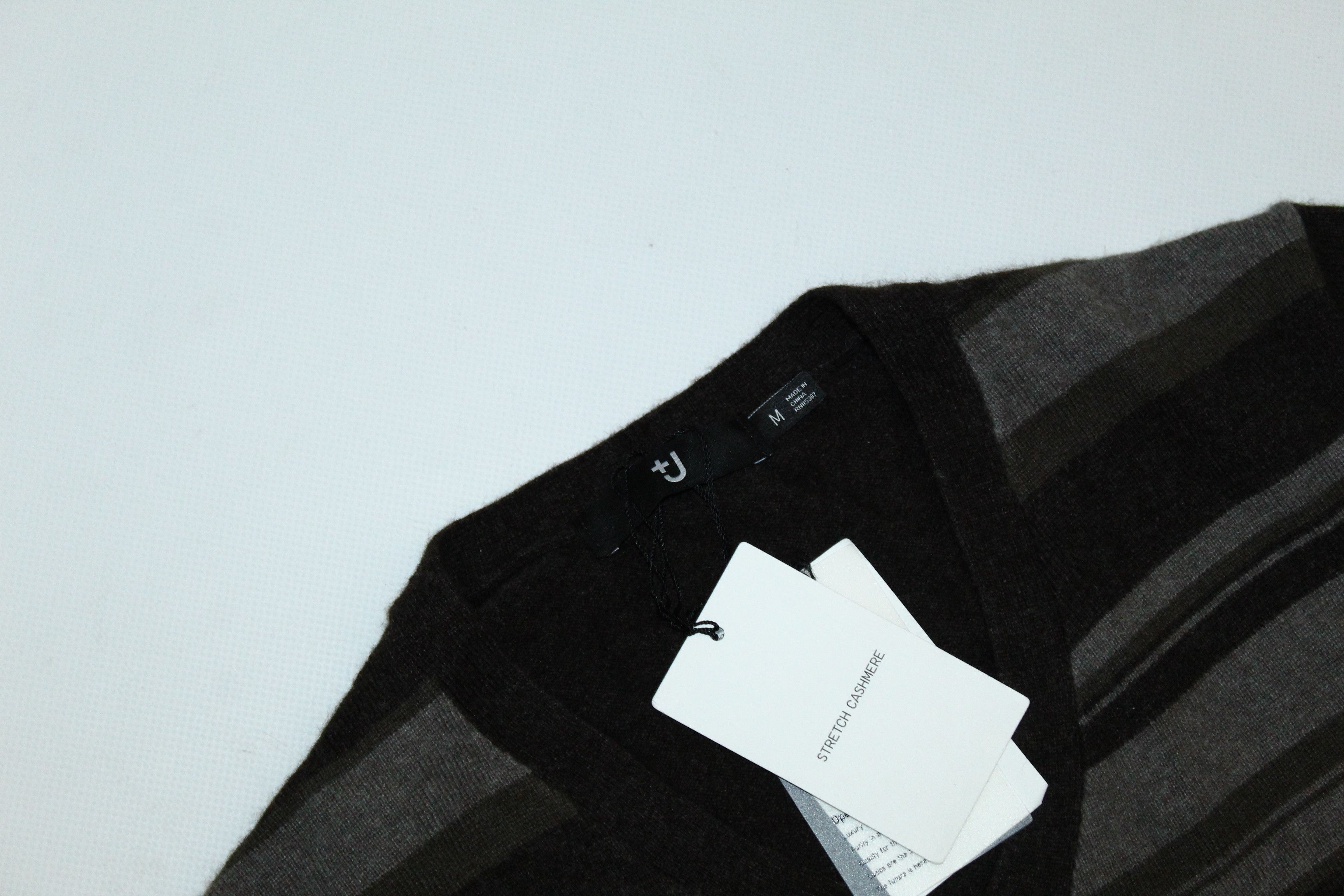 Jil Sander × Uniqlo Jil Sander x UniQlo Stretch Cashmere Striped V-neck Sweater Size US M / EU 48-50 / 2 - 4 Thumbnail