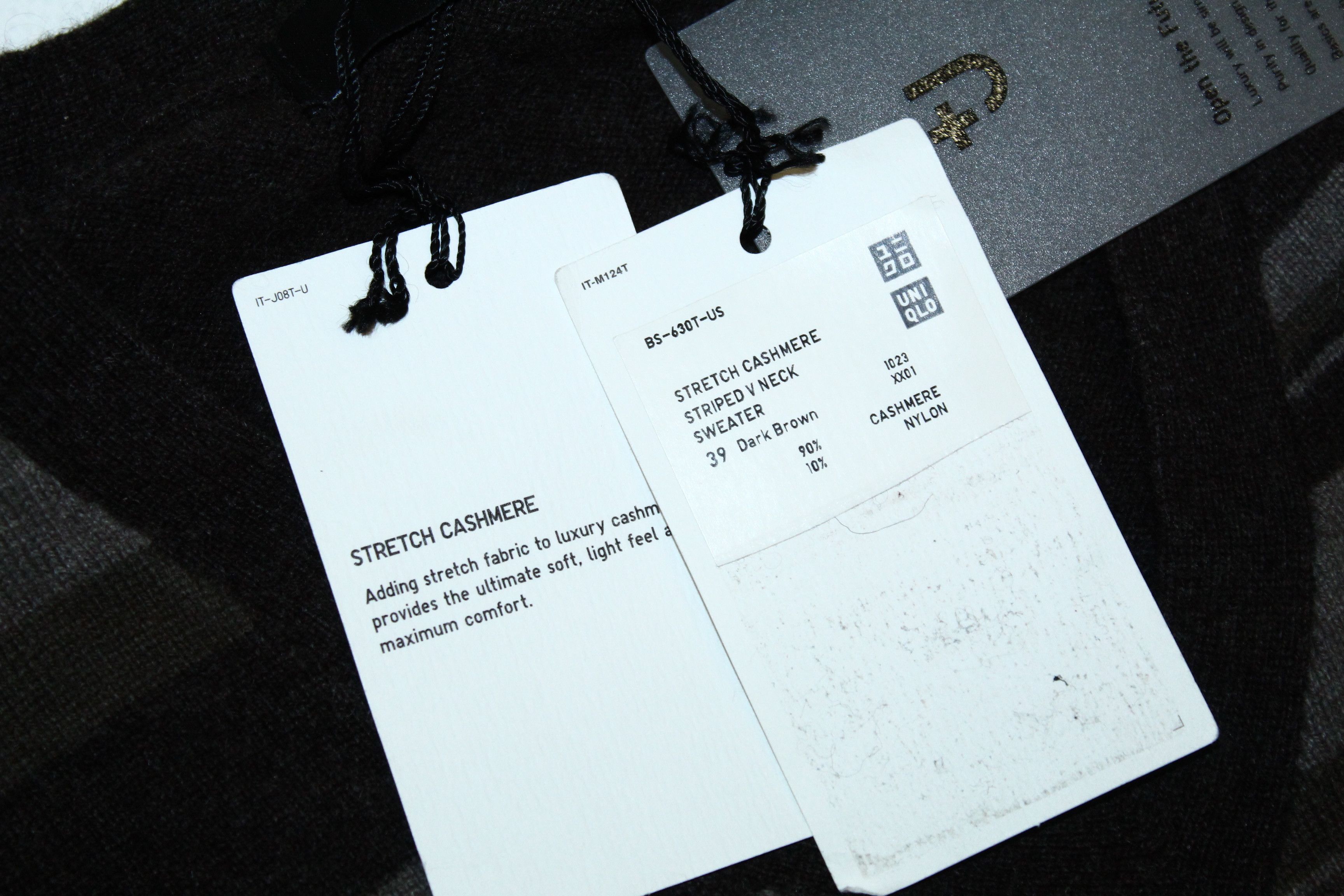 Jil Sander × Uniqlo Jil Sander x UniQlo Stretch Cashmere Striped V-neck Sweater Size US M / EU 48-50 / 2 - 5 Thumbnail