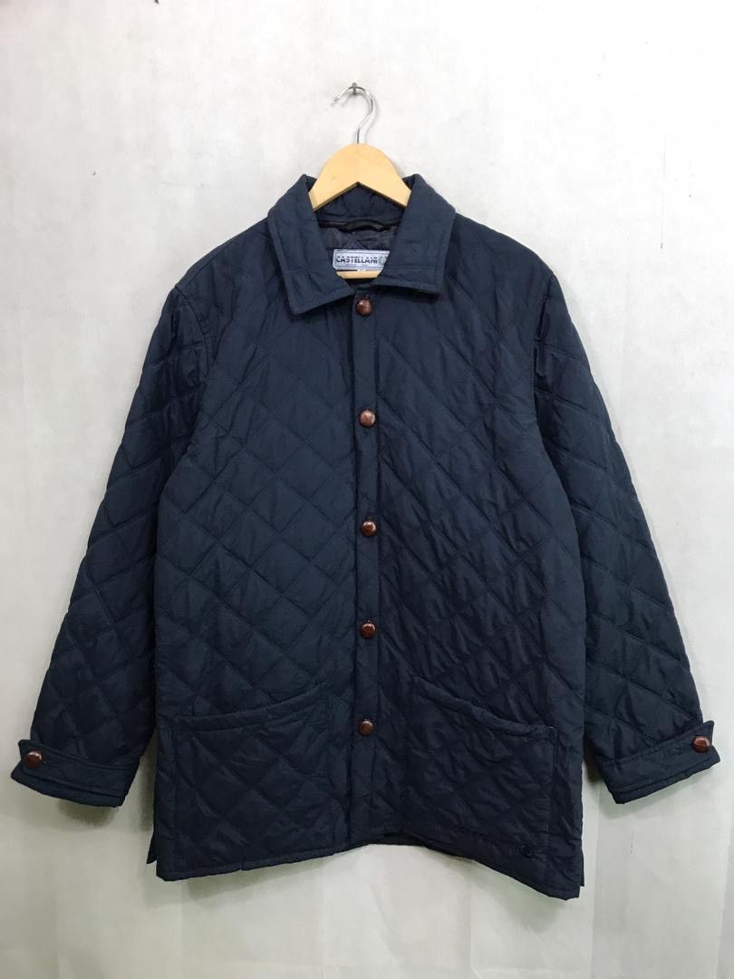 Manteau De Chasse BOUVY – Laine Matelassée, Vert, Taille L, Italie
