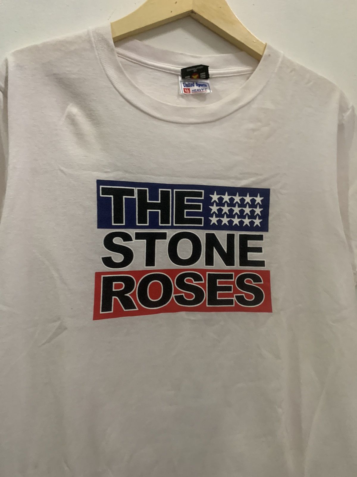 image of Band Tees x Vintage The Stone Roses Shirt,oasis, Blur,britpop in White, Men's (Size Medium)