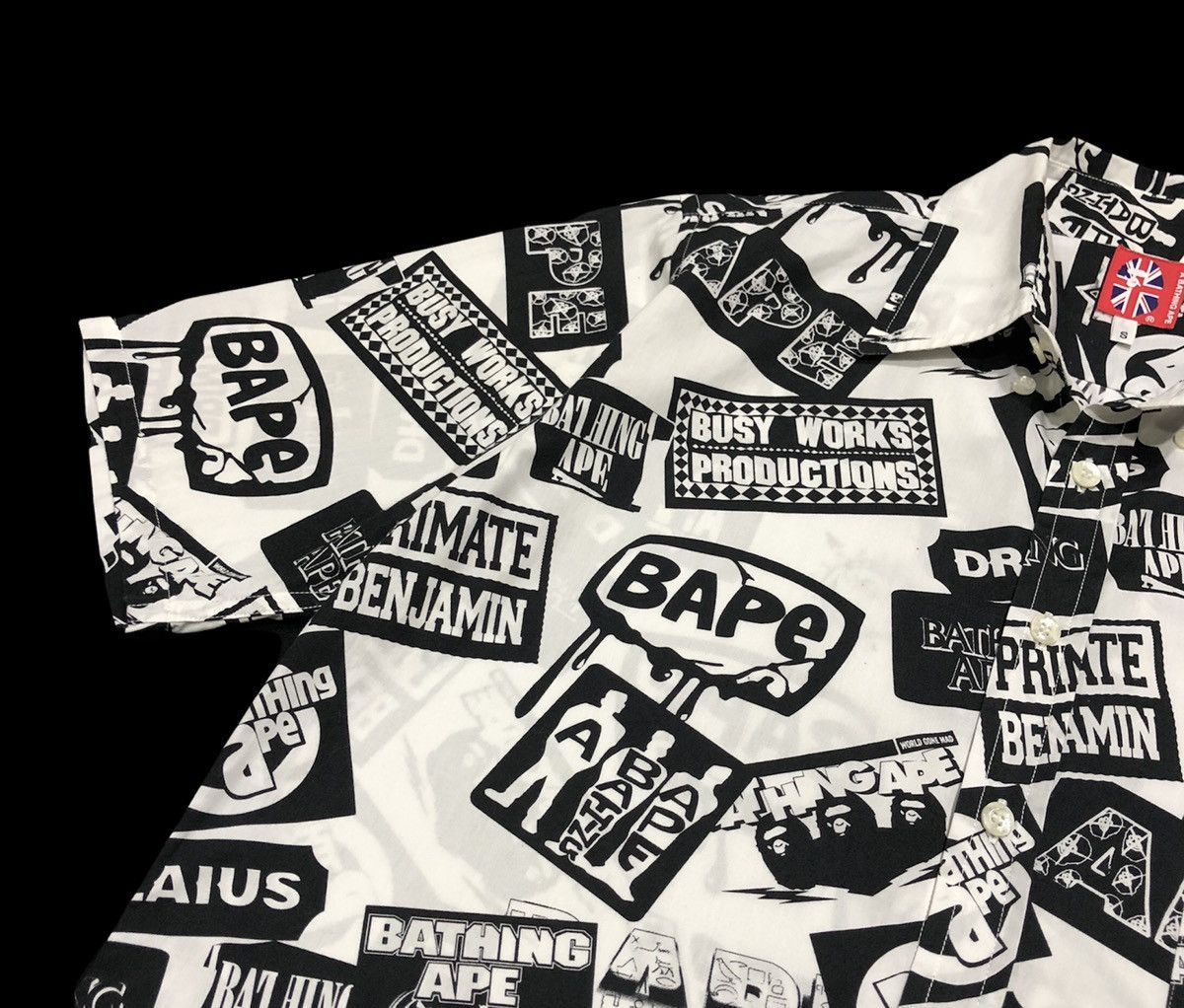 Bape A Bathing Ape Dr Zaius Button Up S/S Shirt Size US S / EU 44-46 / 1 - 6 Thumbnail
