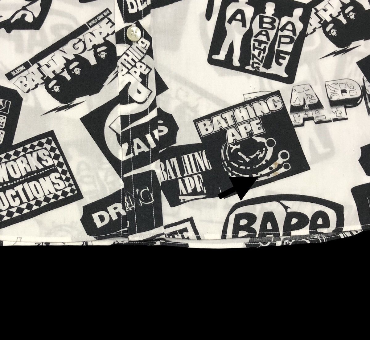 Bape A Bathing Ape Dr Zaius Button Up S/S Shirt Size US S / EU 44-46 / 1 - 14 Thumbnail