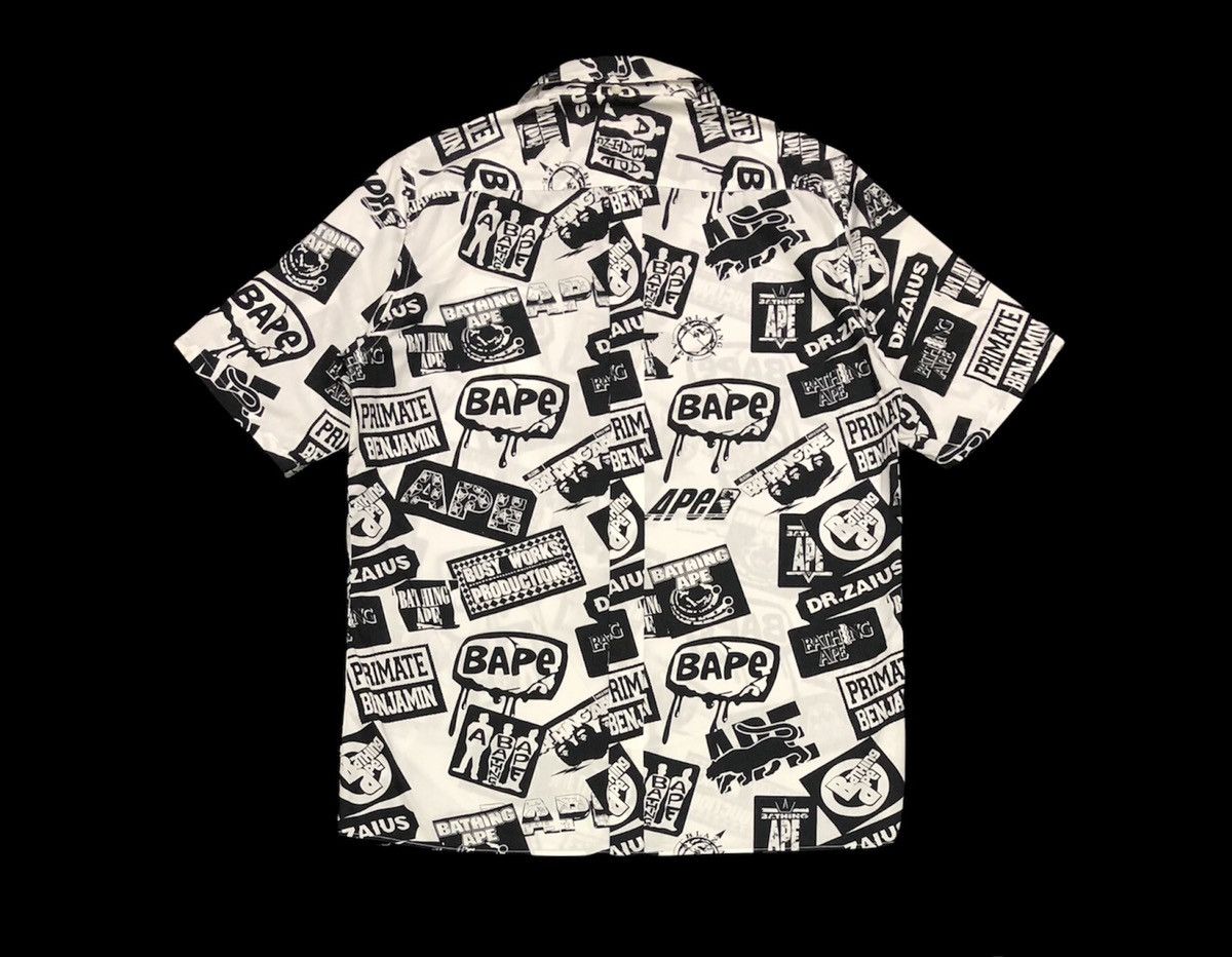 Bape A Bathing Ape Dr Zaius Button Up S/S Shirt Size US S / EU 44-46 / 1 - 11 Thumbnail