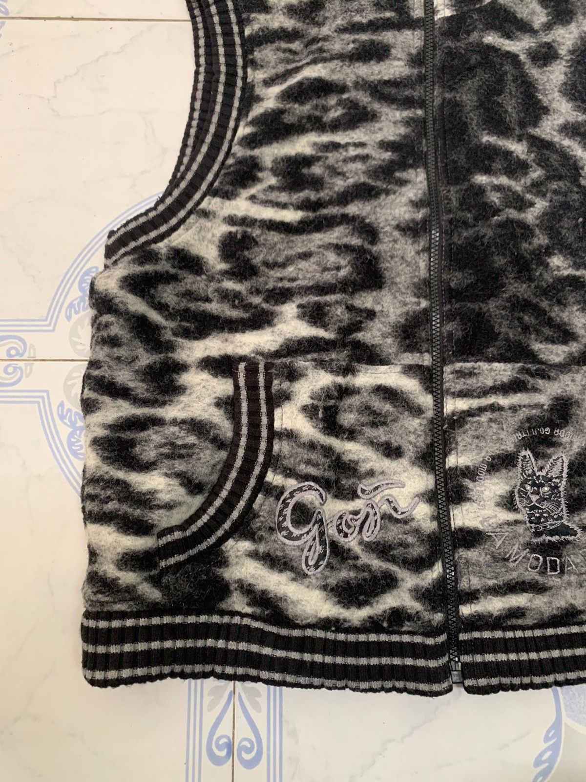 Japanese Brand Cozy LMG La Moda Goji Sleeveless Jacket/Vest Full Zipper Size US M / EU 48-50 / 2 - 3 Thumbnail