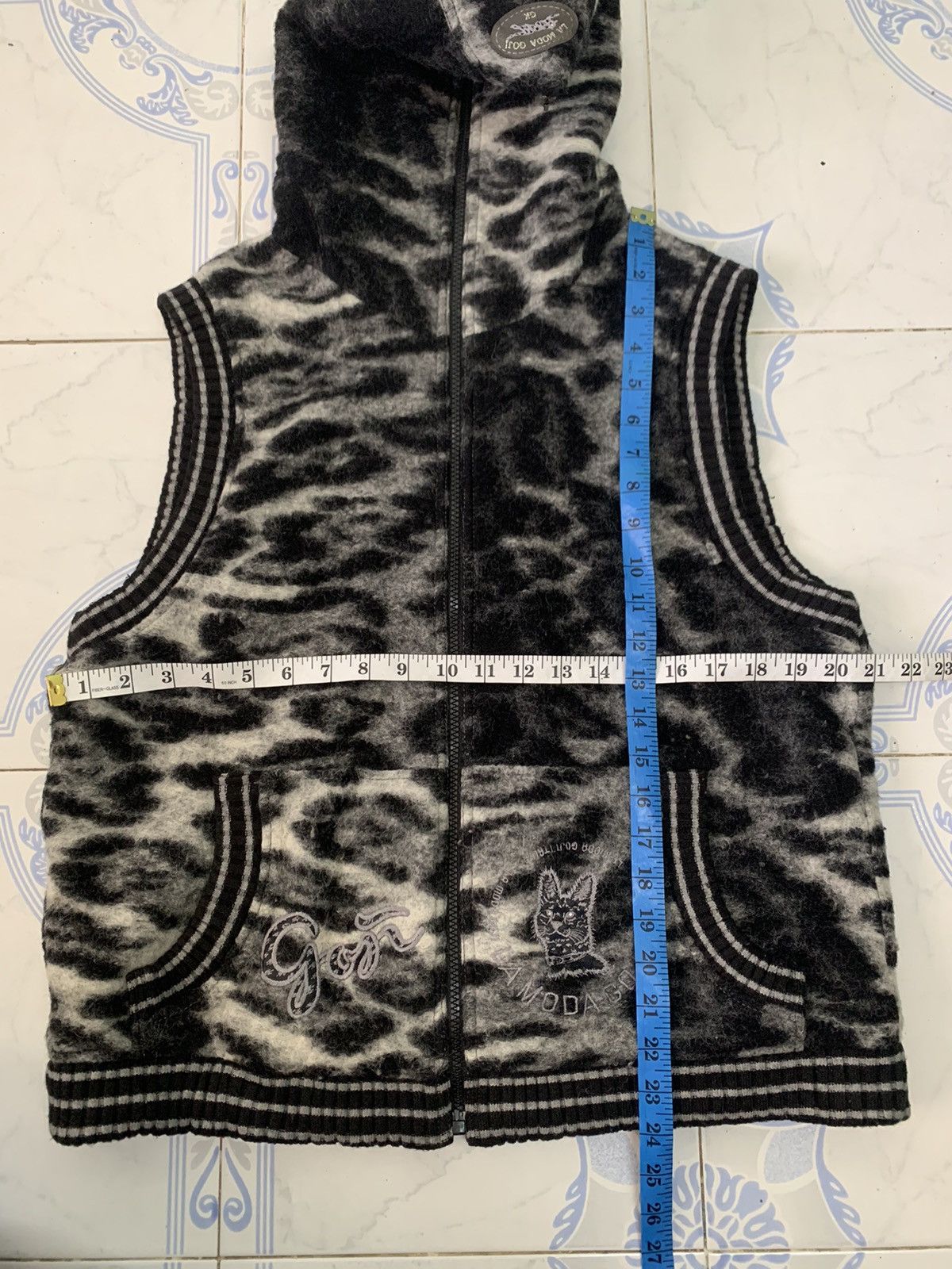 Japanese Brand Cozy LMG La Moda Goji Sleeveless Jacket/Vest Full Zipper Size US M / EU 48-50 / 2 - 14 Thumbnail
