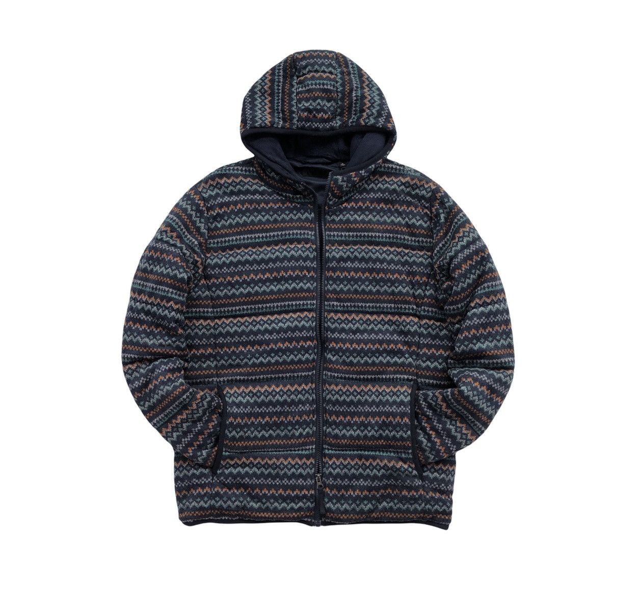 Uniqlo Uniqlo Knit Navajo Tribal Fleece Hooded Parka Jacket Size US M / EU 48-50 / 2 - 3 Thumbnail