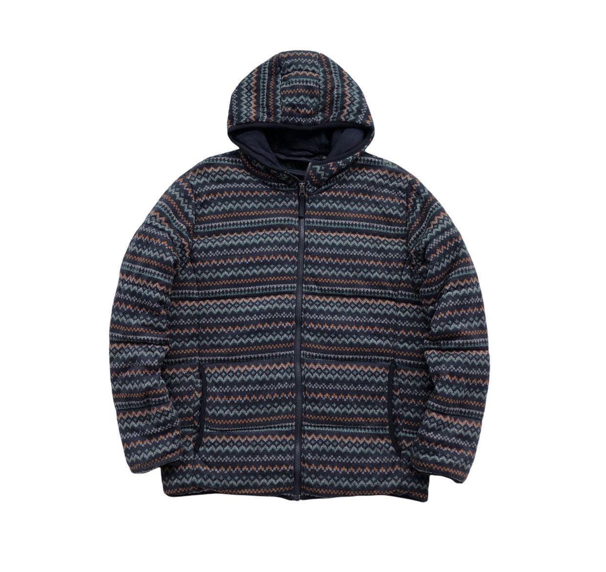Uniqlo Uniqlo Knit Navajo Tribal Fleece Hooded Parka Jacket Size US M / EU 48-50 / 2 - 1 Thumbnail